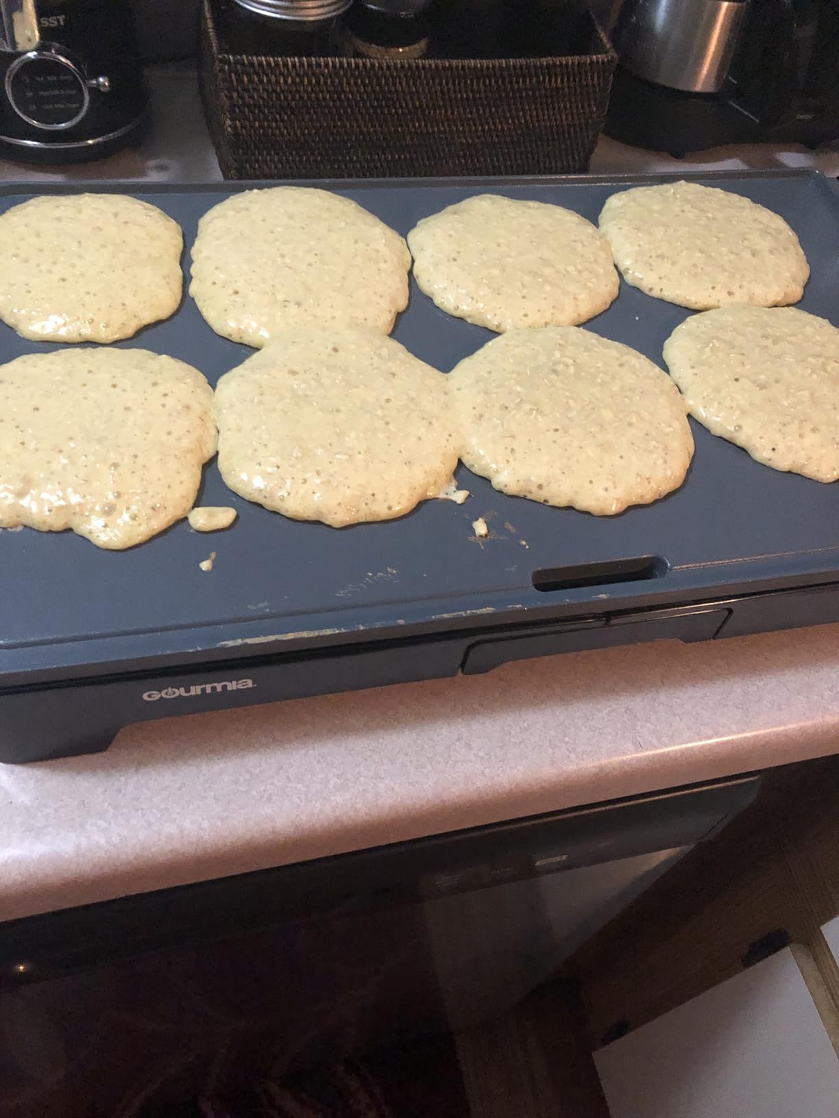 Gourmia Electric Griddle - 22” XL Nonstick Ceramic Cooking Surface, Black customer photo 2