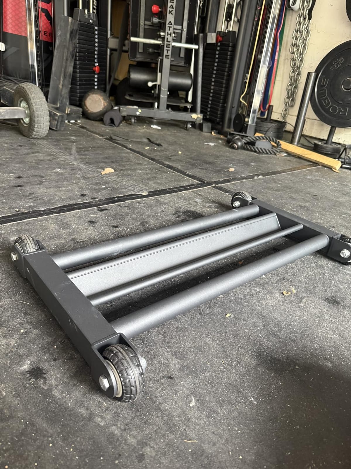 Glute Ham Glider, Hamstring Roller with V Bar customer photo 2