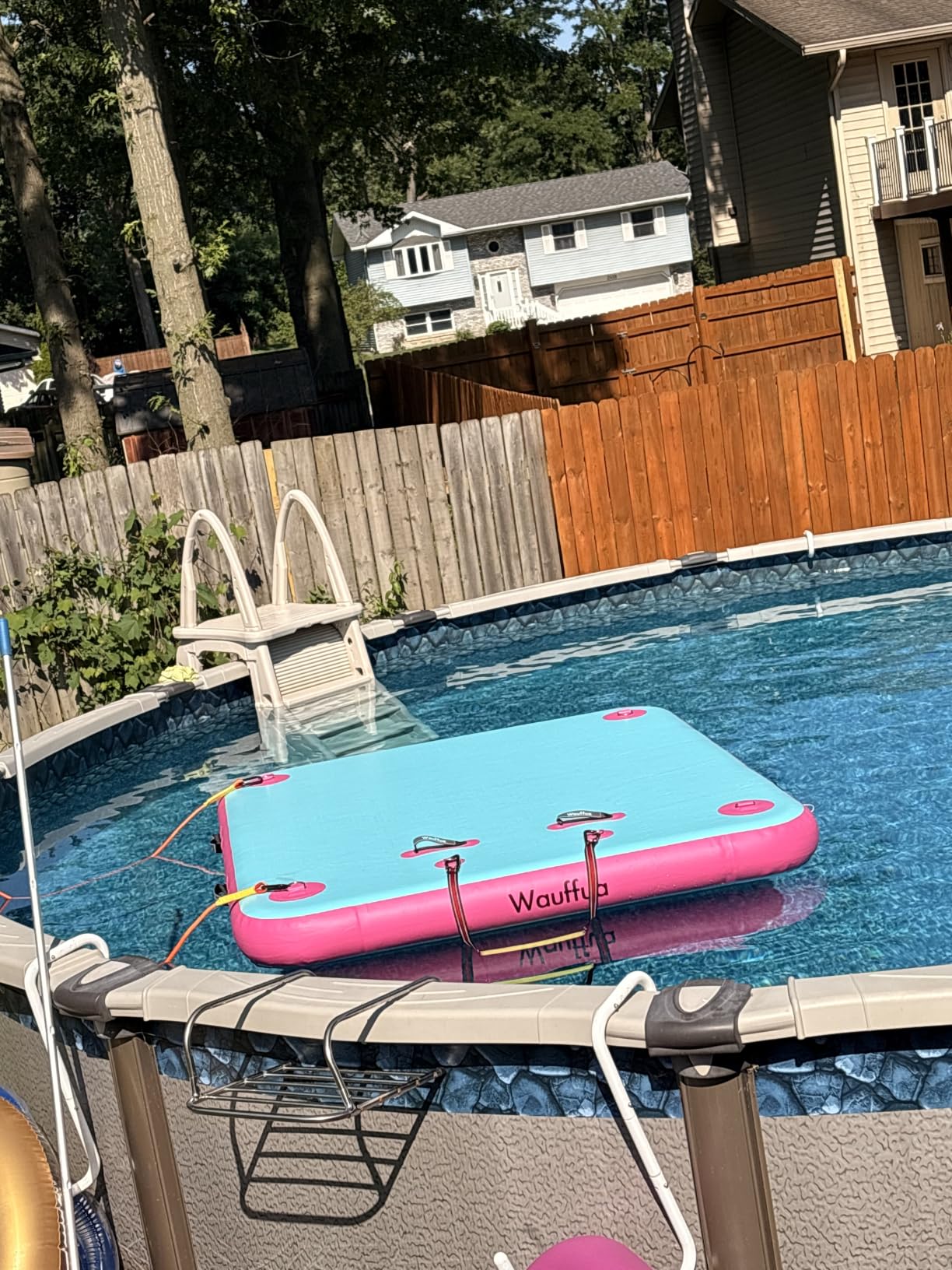 Inflatable Floating Dock for Lakes, Thick Lake Floats for Adults customer photo 1