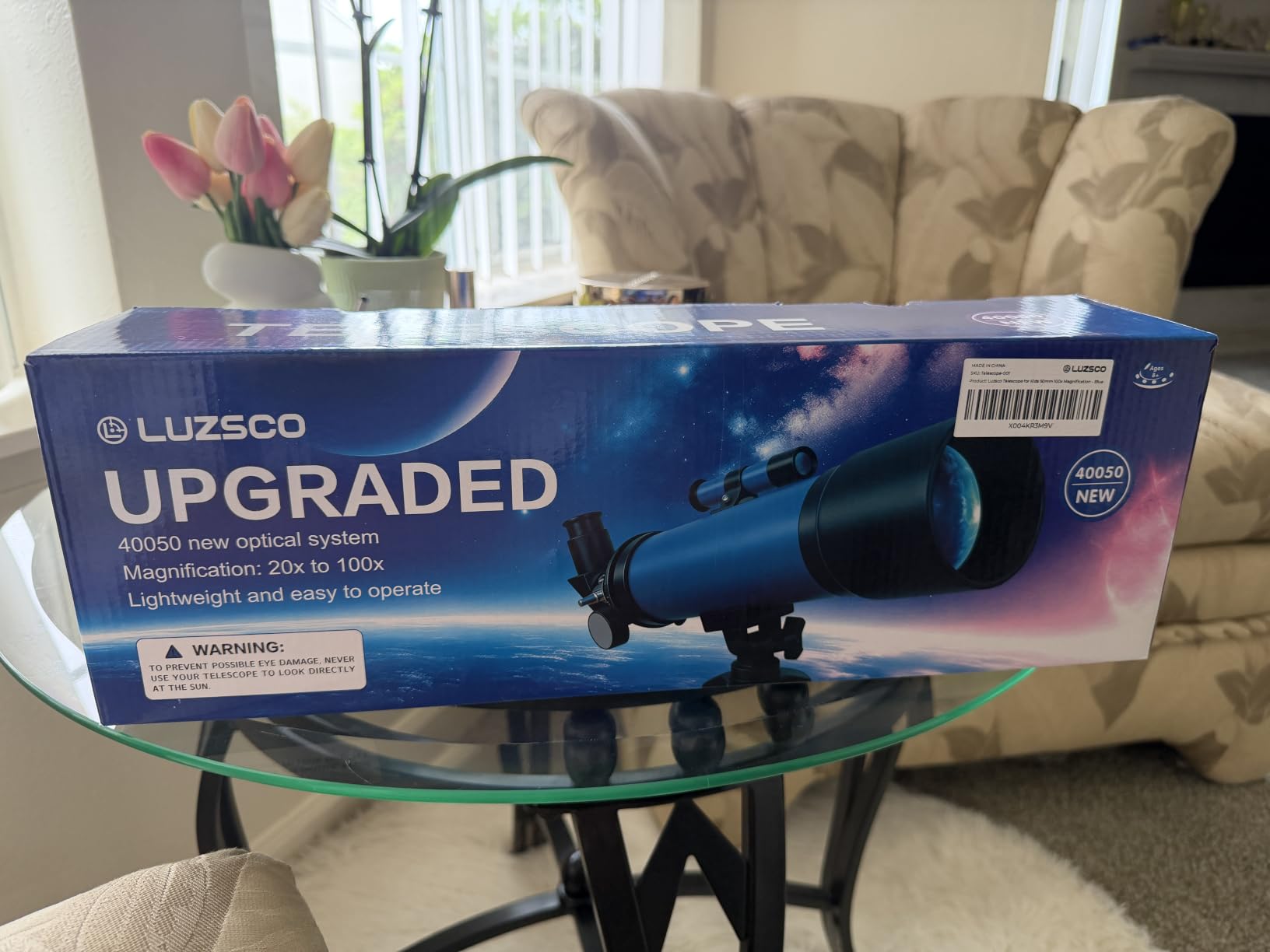 Telescope for Kids, 50mm 100x Beginner Telescope with Tripod customer photo 1