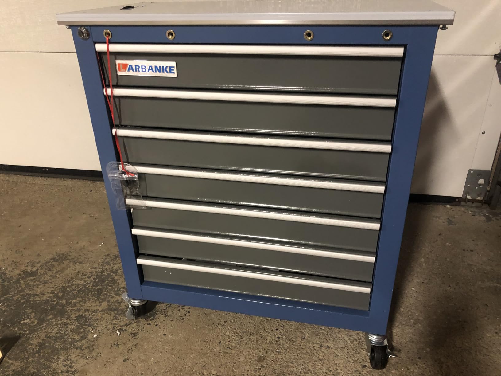 LARBANKE 7-Drawer Rolling Tool Chest with Wheels&Foot Pads,Bluetool Cabinet customer photo 1