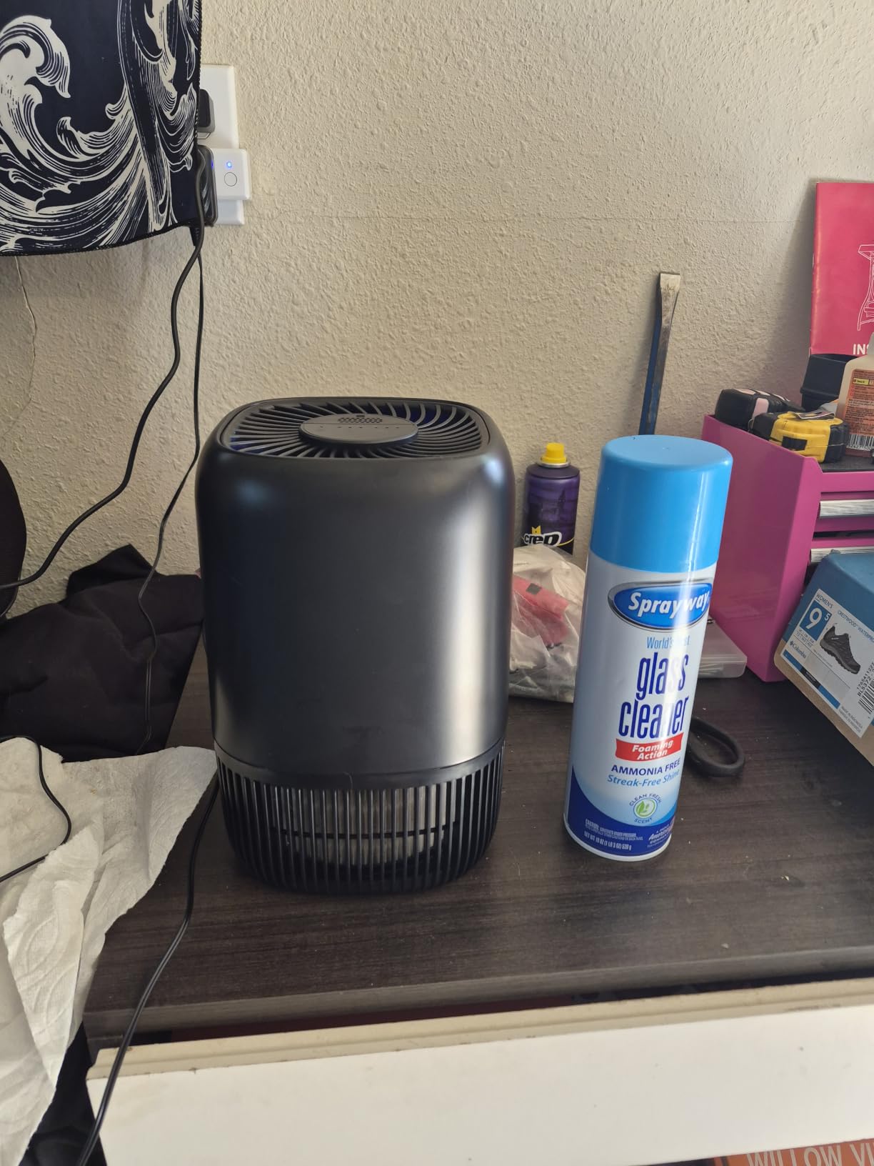 VOOPNU Air Purifiers for Home, High Efficiency Filter Up to 1076 Ft², White customer photo 1