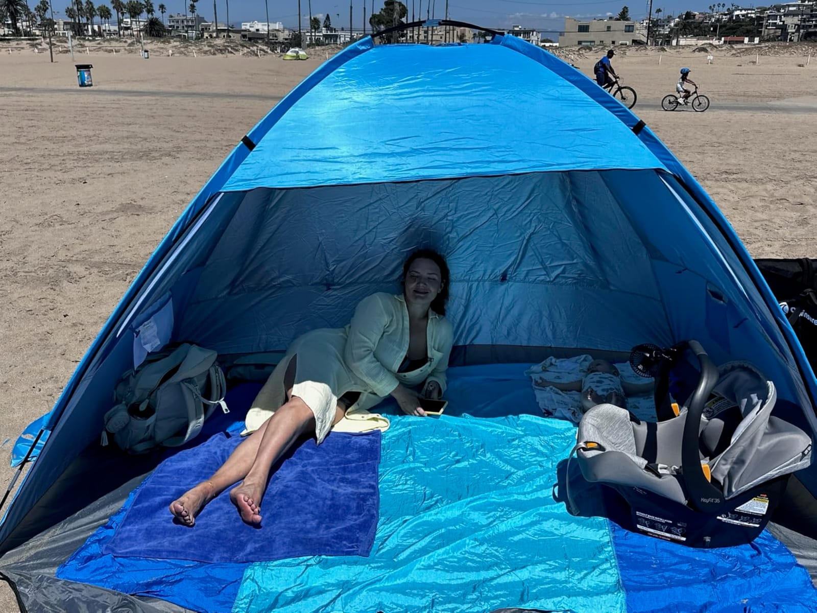 OutdoorMaster Beach Tent for 3/4/6/8 Person, Portable Sun Shade Shelter customer photo 2