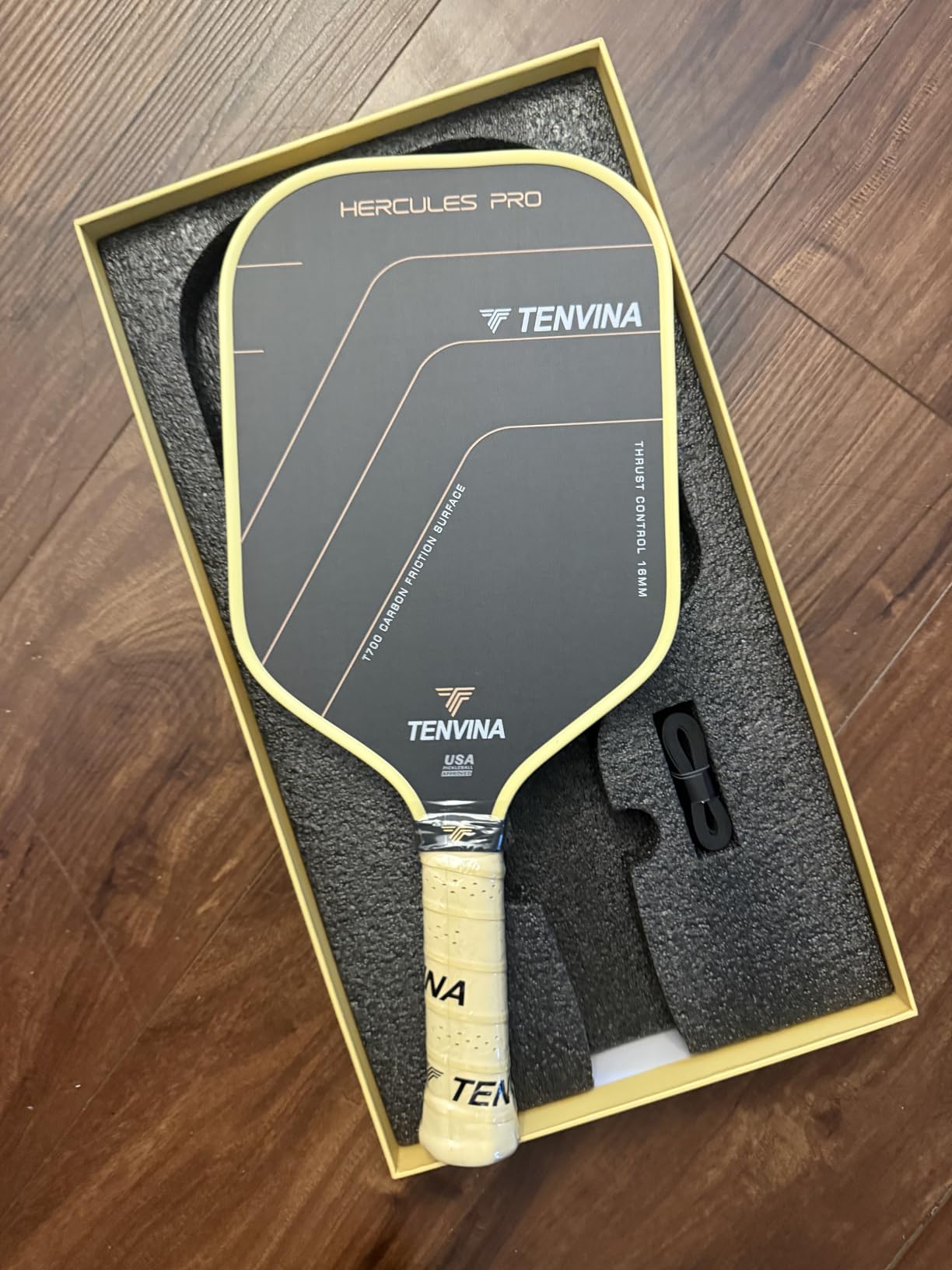 TENVINA Pickleball Paddles, Thermoformed T700SC Carbon Fiber Pickleball Paddle, Pickle Ball Paddle USAPA Approved, Dominant Power and Larger Sweet Spot customer photo 2