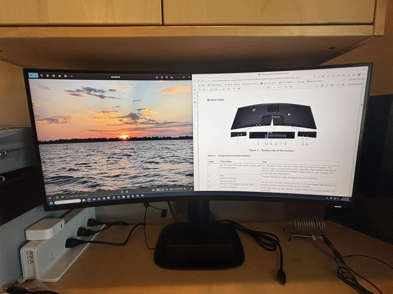 Alienware 34 Curved customer photo 1