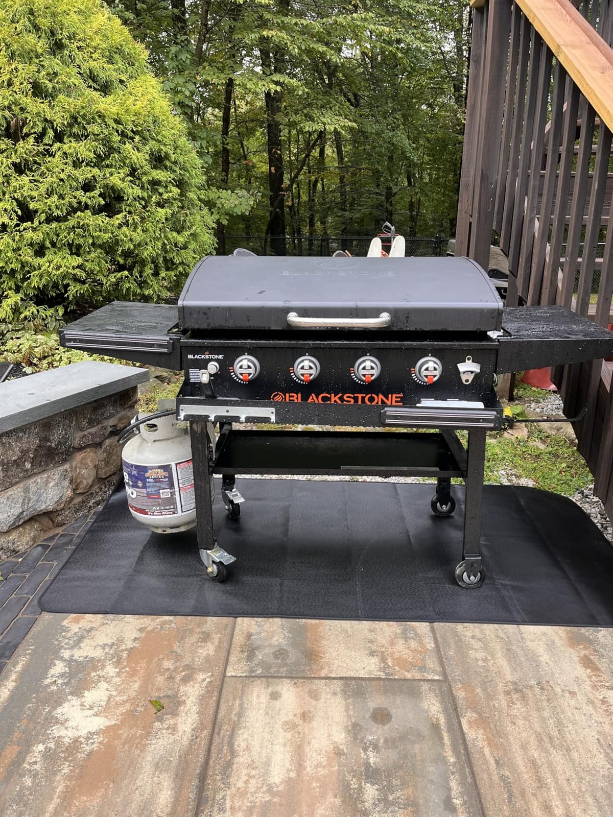 79x39 inches Large Under Grill Mats for Blackstone Outdoor Deck BBQ customer photo 1