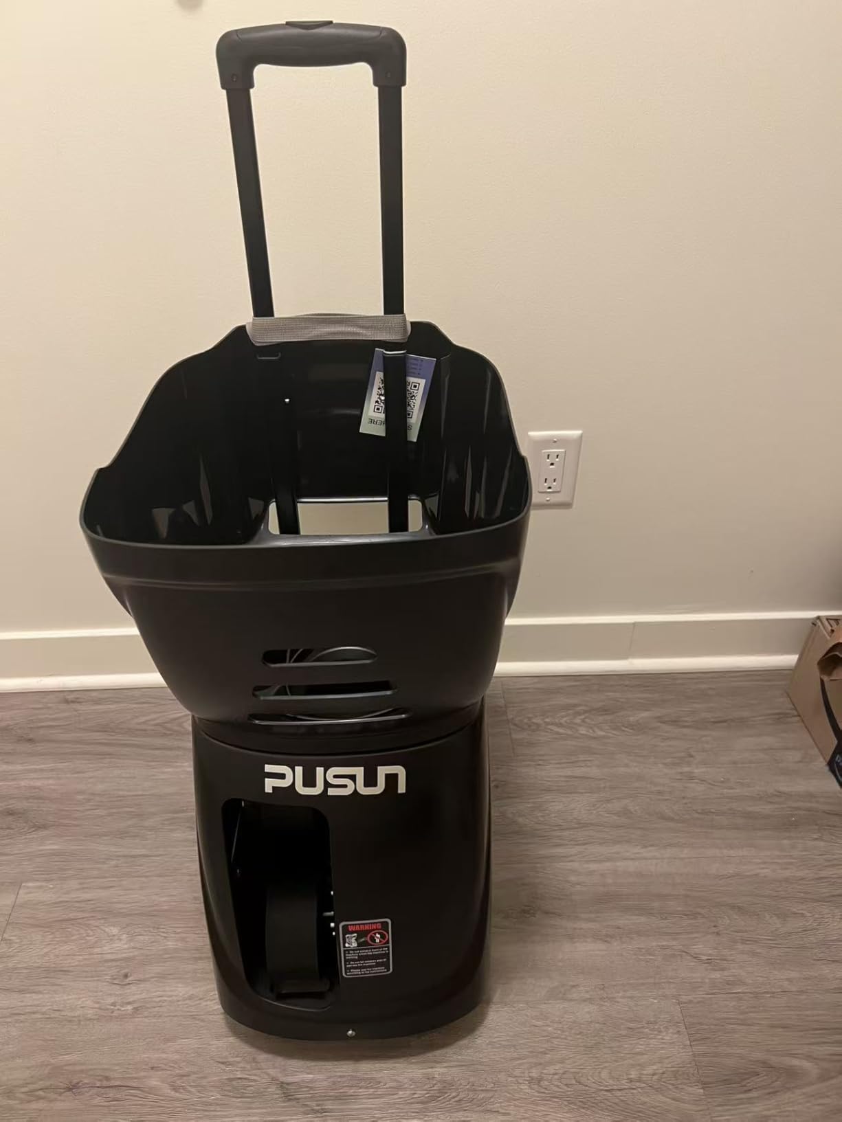 PUSUN｜PT-Smart Tennis Ball Machine: App Control with 12 Built-in Training Modes,6-Level Spin,28-Pt,75 MPH,32.6 lbs,100+ Ball,5H Battery, Portable, for Tennis/Padel,Training, Practice,Beginners to Pros customer photo 2