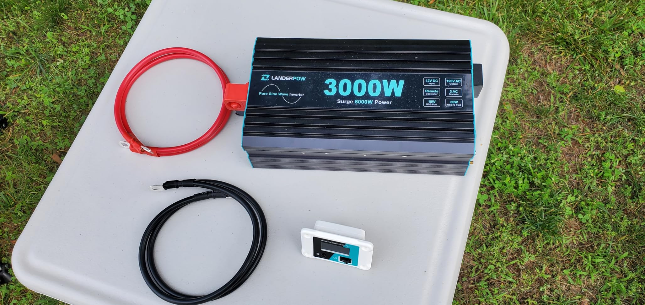 3000W Pure Sine Wave Inverter 12V DC to 120V AC 6000W Peak for RV customer photo 1