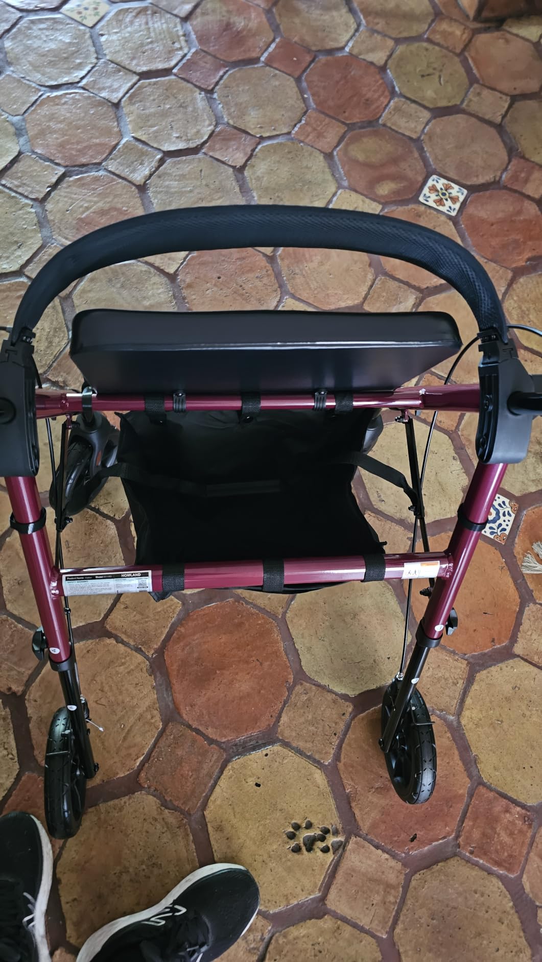 HOMLAND Foldable Walker for Seniors with Seat, 17lb Lightweight, Ergonomic customer photo 2