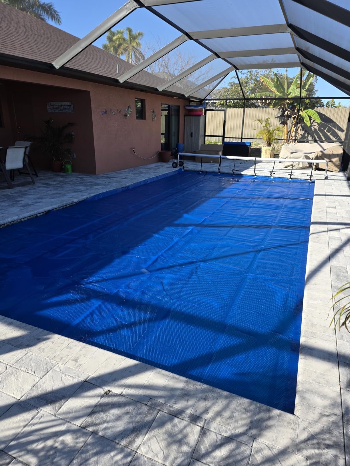 Real Relax 16 mil Solar Pool Cover, 16 x 32 ft Rectangle Bubble Blanket customer photo 2