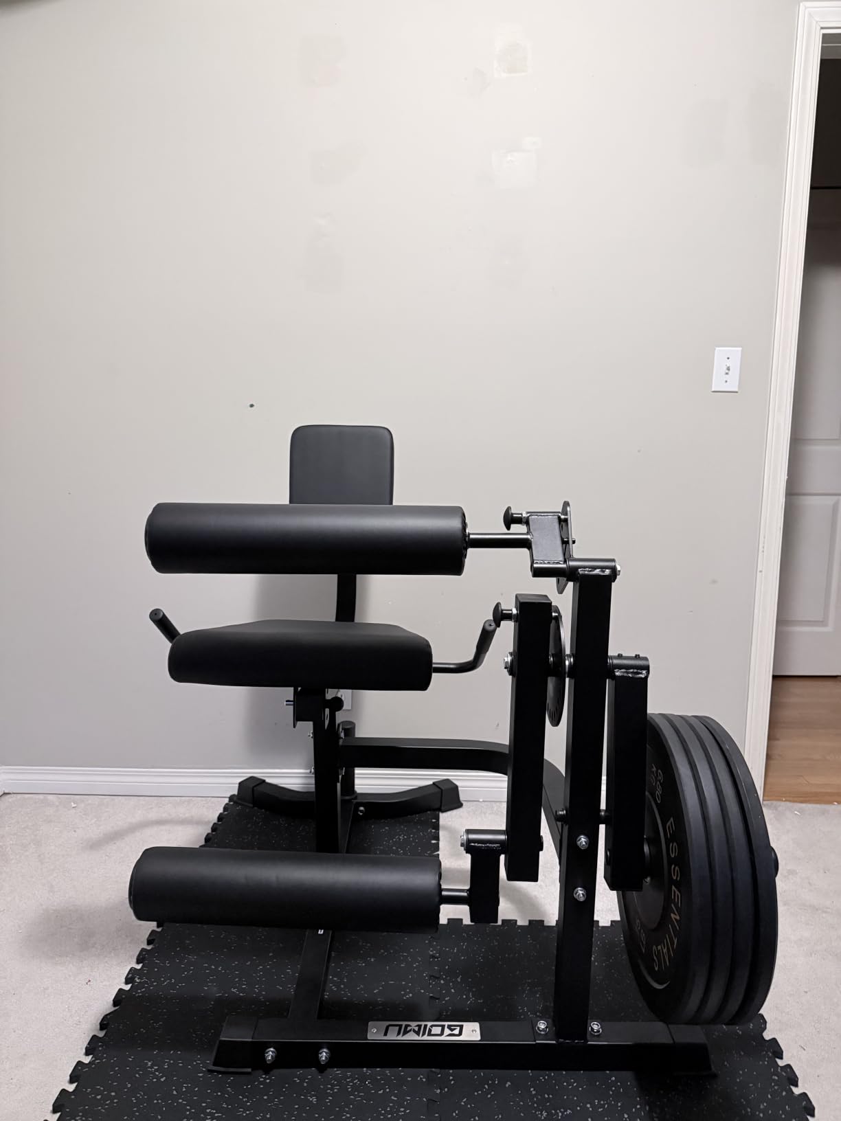 Leg Extension and Curl Machine, 4 in 1 Lower Body Workout Machine, Adjustable Leg Curl Machine with Plate Loaded, Leg Extension Machine with Exercise Bench, Home Gym Weight Machine customer photo 2