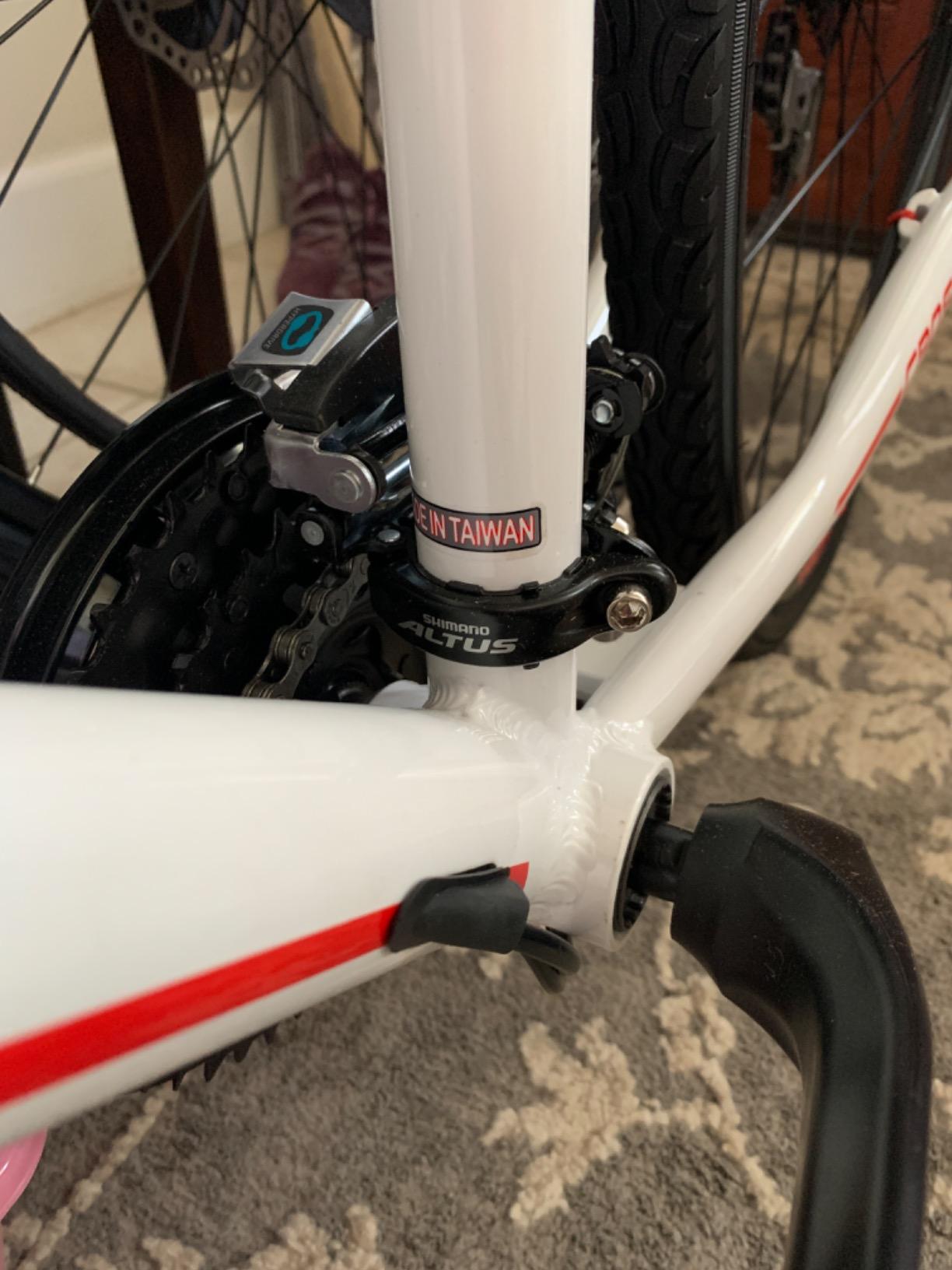 HILAND Bamcbase Womens Mountain Bike, 24 26 Inch 18 Speeds Hybrid Commuter Bicycle for Adults, Sport Hardtail Trail MTB customer photo 2