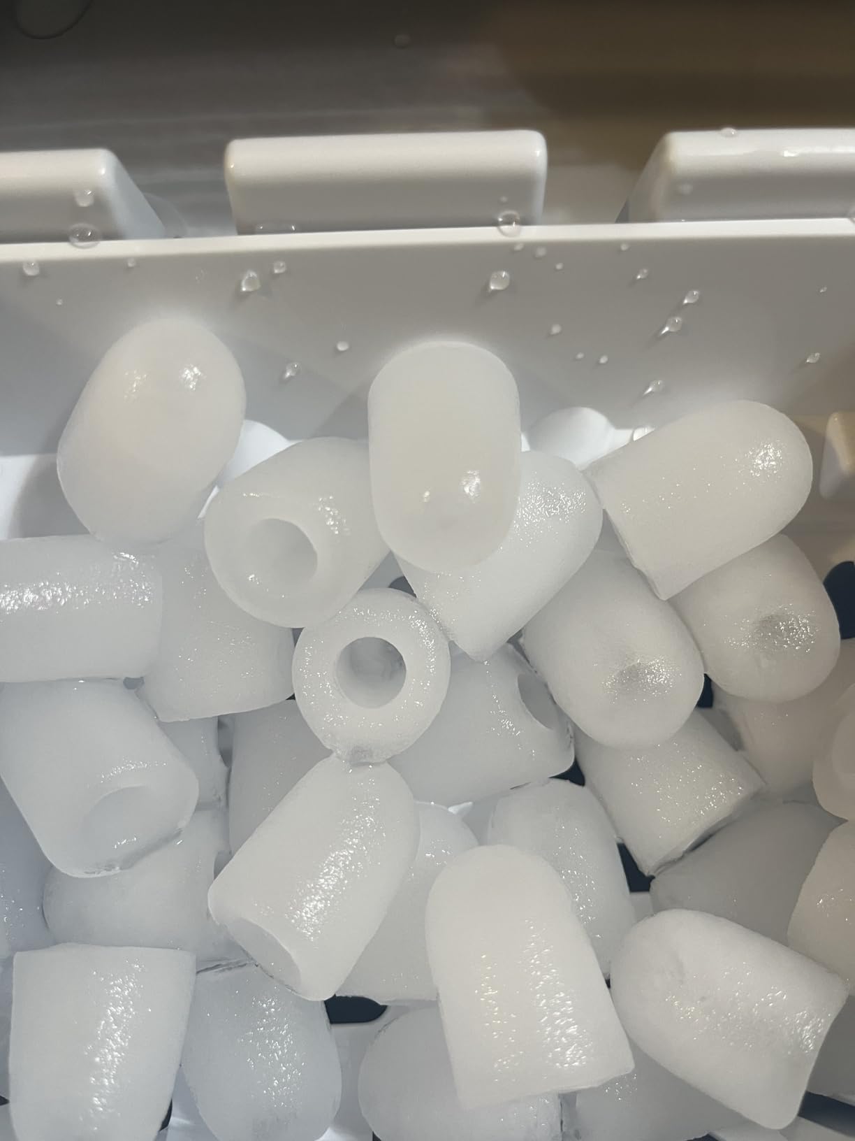 Kismile Nugget Ice Maker Countertop, 35 lbs/Day, Stainless Steel customer photo 2