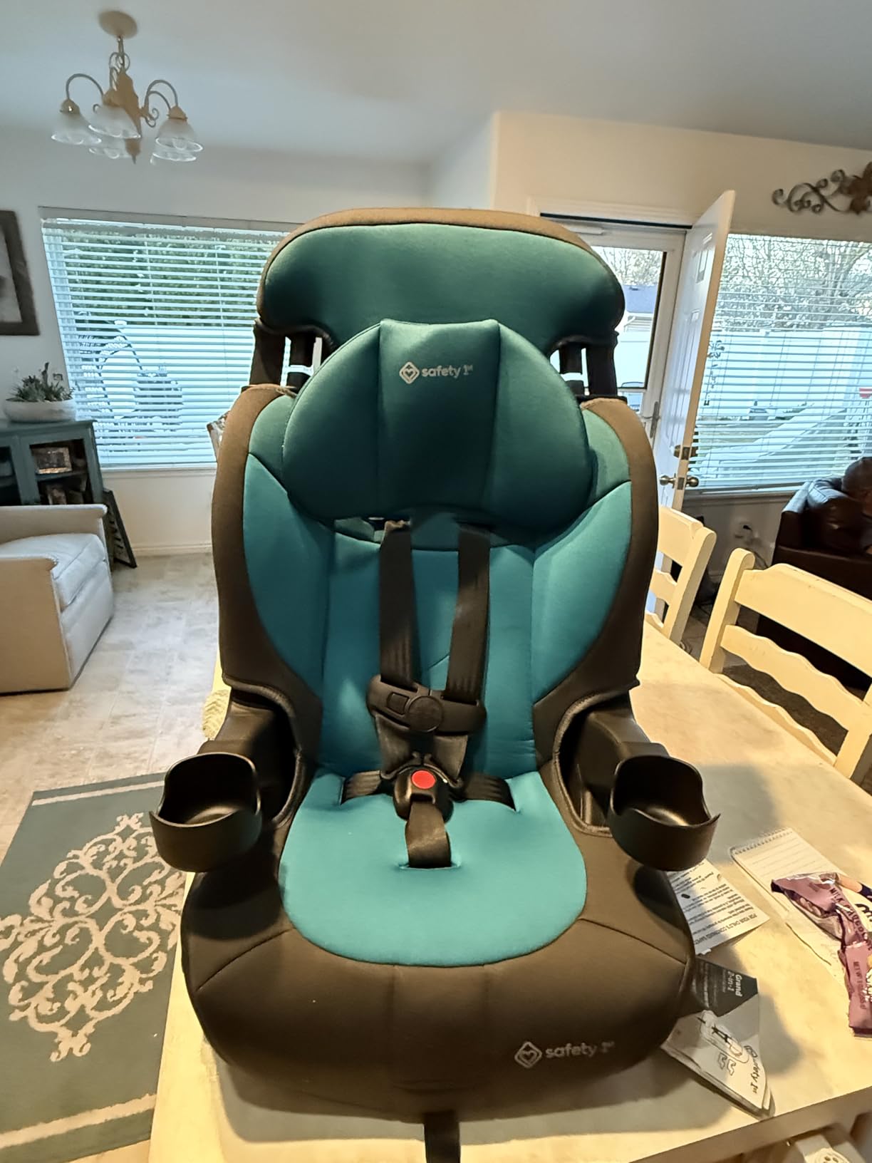 Safety 1st Grand 2-in-1 Booster Car Seat, Converts from High Back to Belt-Positioning Booster, High Back Seat for Kids 40-65, and Belt-Positioning 40-100 Pounds, Old Soul customer photo 1