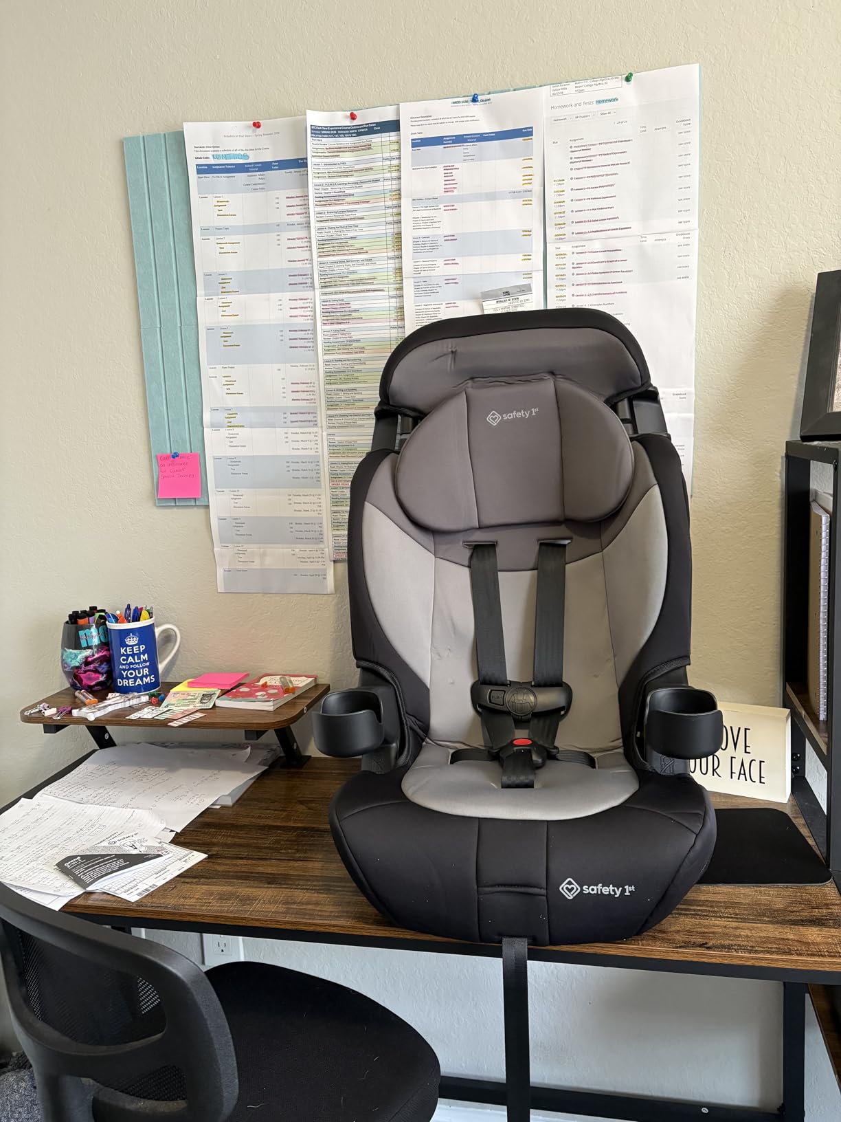 Safety 1st Grand 2-in-1 Booster Car Seat, Converts from High Back to Belt-Positioning Booster, High Back Seat for Kids 40-65, and Belt-Positioning 40-100 Pounds, Old Soul customer photo 2