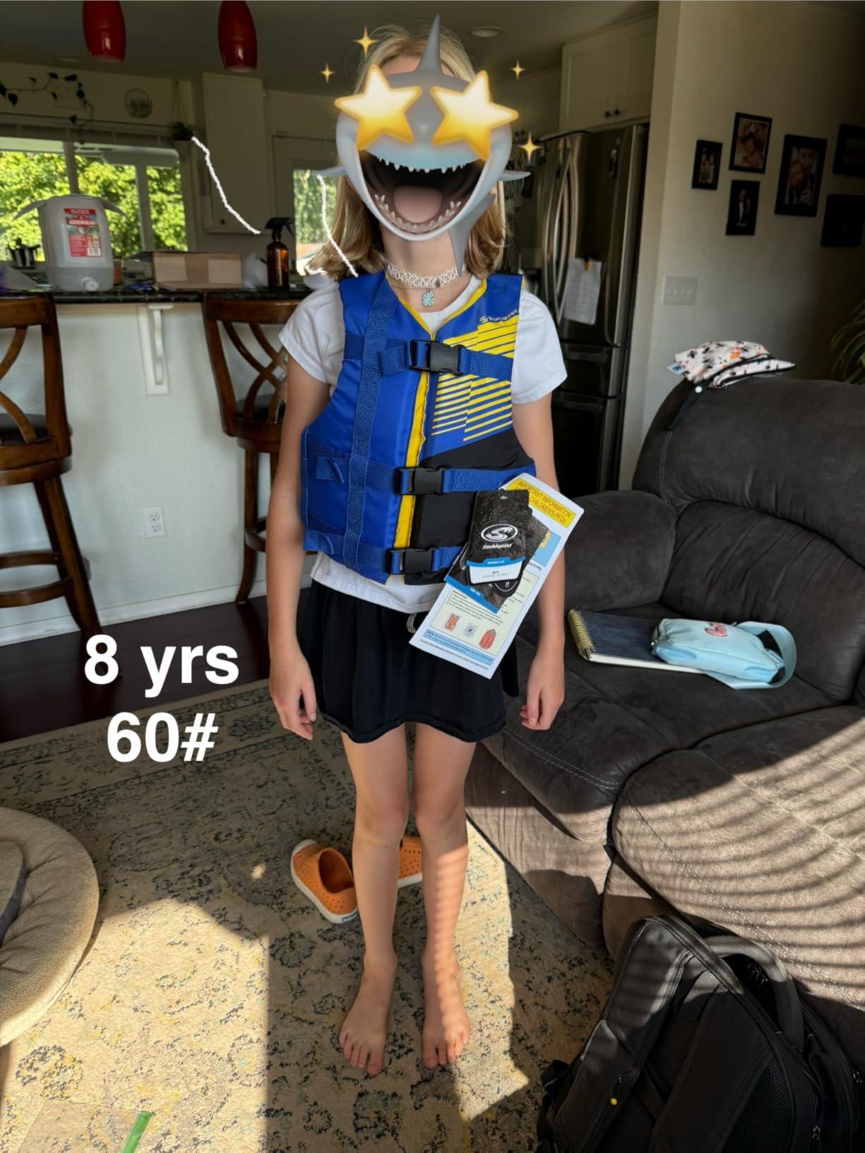 Stohlquist Kids Life Jacket 50-90 lbs - Coast Guard Approved Life Vest - Type III PFD for Boys and Girls - Secure & Adjustable Fit for Swimming, Boating & Water Sports customer photo 1