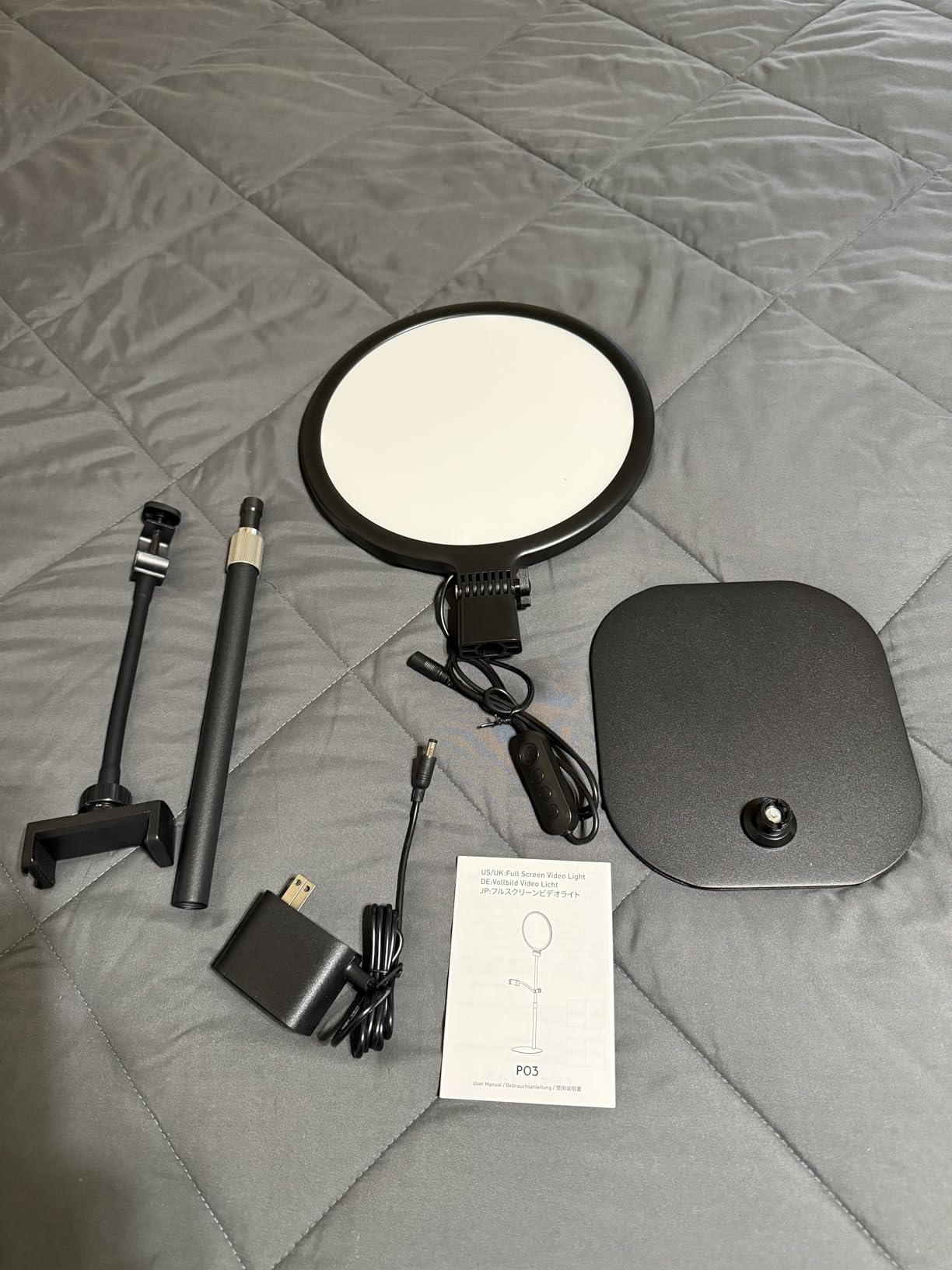 1300 Lumens Ring Light with Stand for Desk, Computer & Laptop – Podcast & Streaming Light with Flexible Phone Holder, CRI 98+ Bright Yet Soft Influencer Light for Video Recording, Conference & Calls customer photo 1