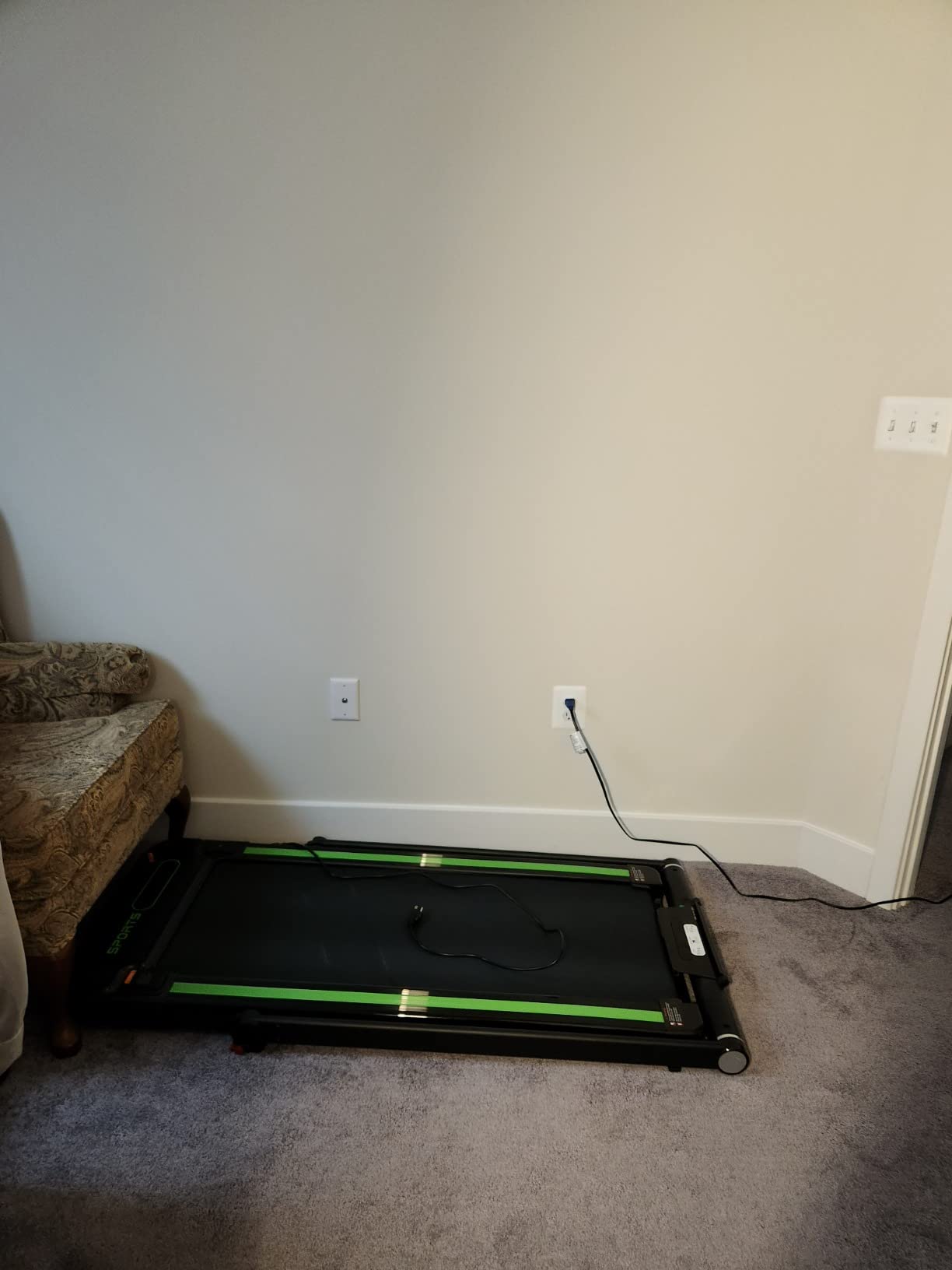 THERUN Walking Pad with Handle Bar, 2 in 1 Under Desk Portable Treadmill customer photo 2