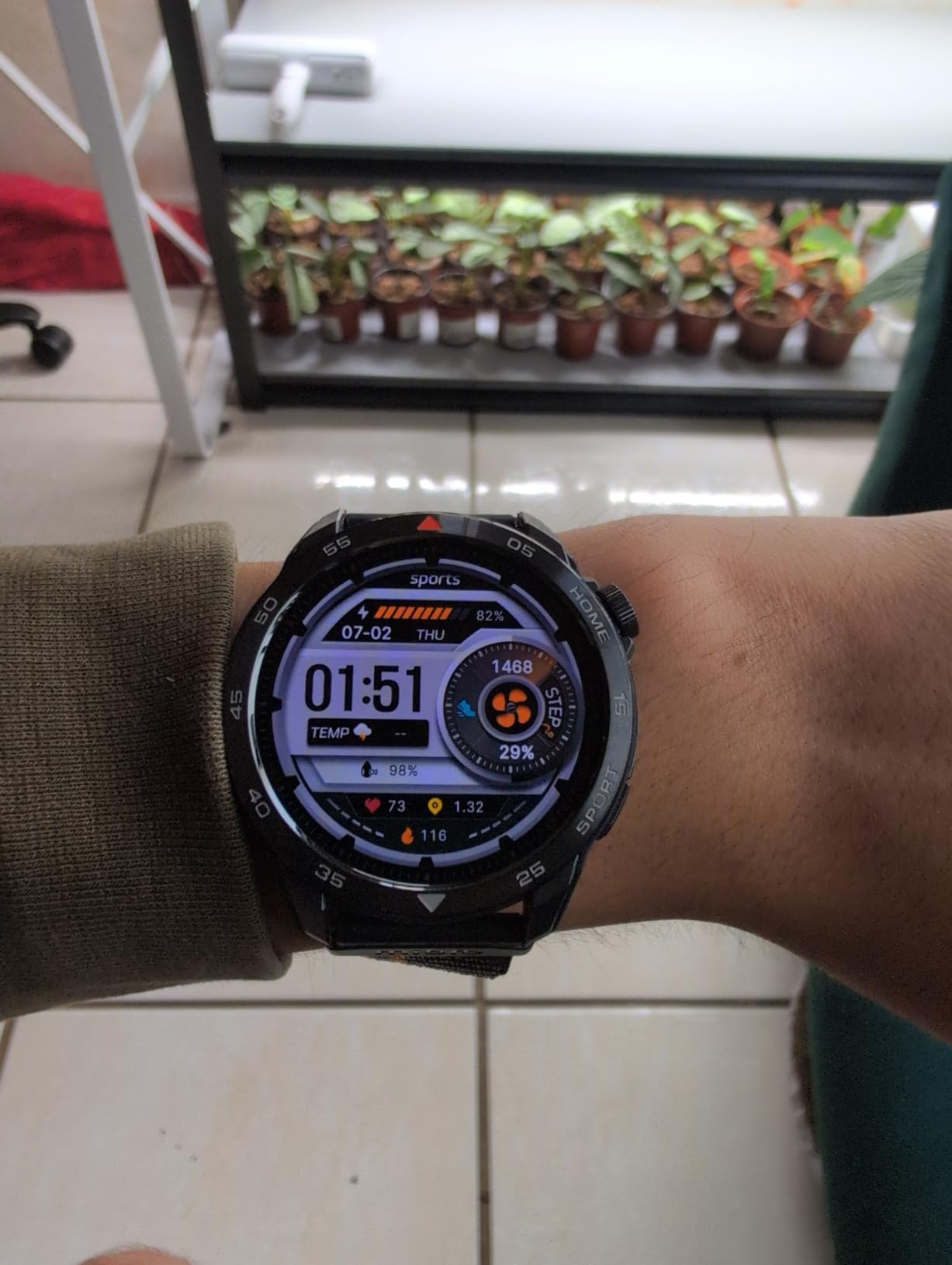 mibro GS Pro2 GPS Running Smartwatch with Dual Band GPS, 48mm, Dark Gray | Built-in Training Plans, 1.43
