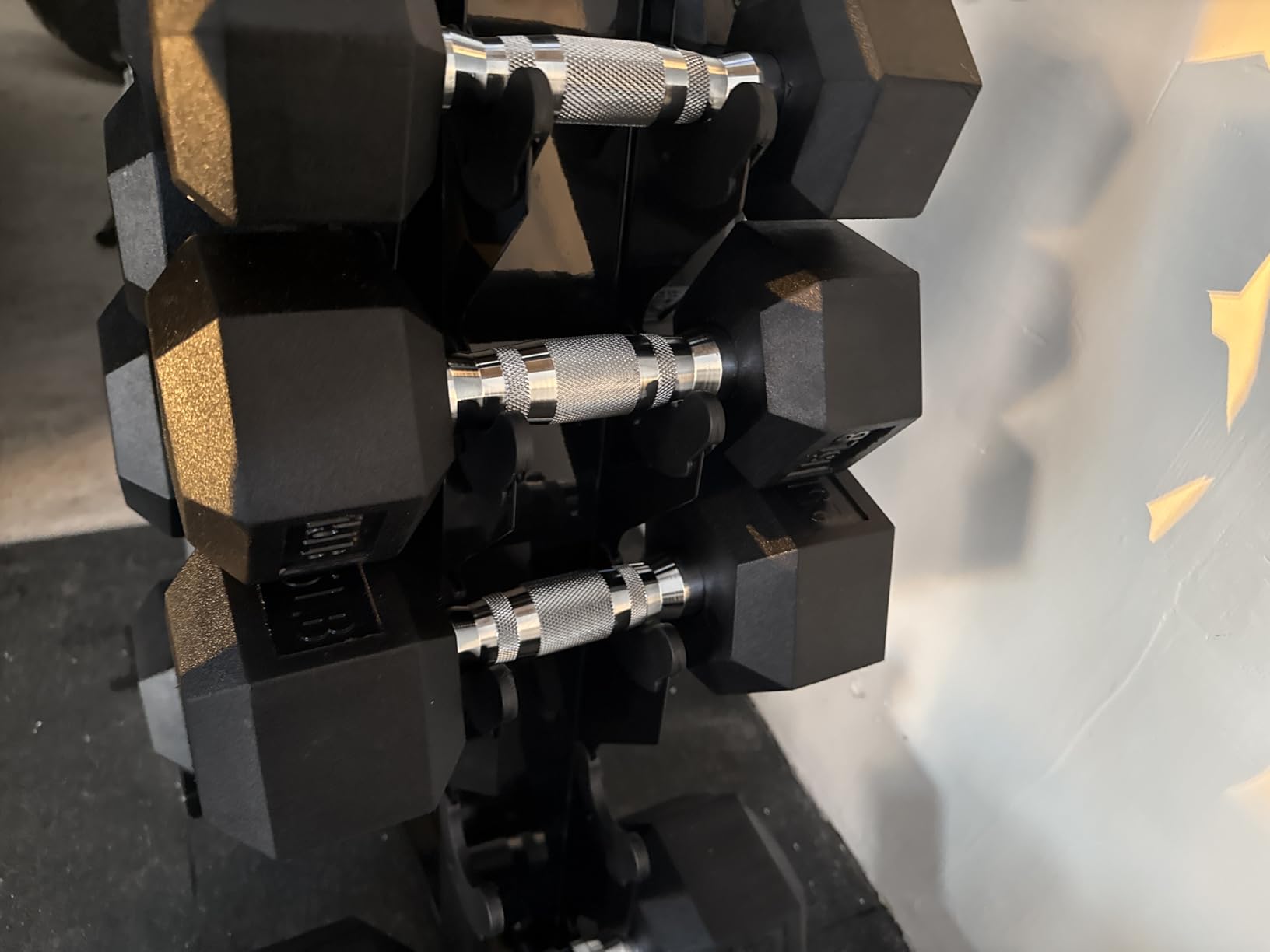 HANDBODE Hex Dumbbell Set with A-Frame Rack, 150–600 lb customer photo 2