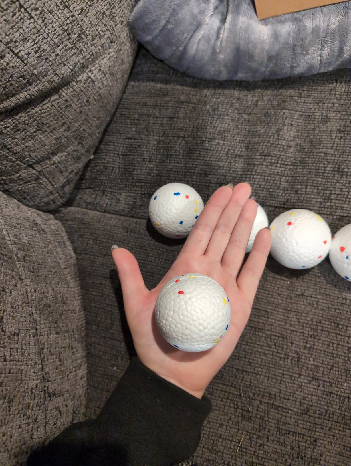 Automatic Ball Launcher for Dogs ，The Upgraded Premium Ball Thrower Adjustable Distance 20-45ft Including 6 PCS 2.3-inch Sized ETPU Balls, Interactive Dog Toys Suitable for Small to Medium Sized Dogs customer photo 2