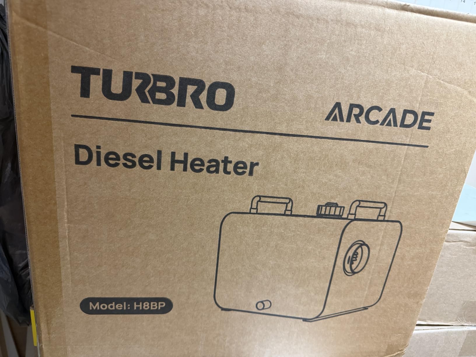 TURBRO 8kW Diesel Heater, 12V/24V/110V, All-in-One Parking Heater with Smart LCD, Remote and Bluetooth APP Control, Programmable Timer, Portable for RV, Camper, Truck, Boat, Tent, Garage, Shop, H8BP customer photo 1