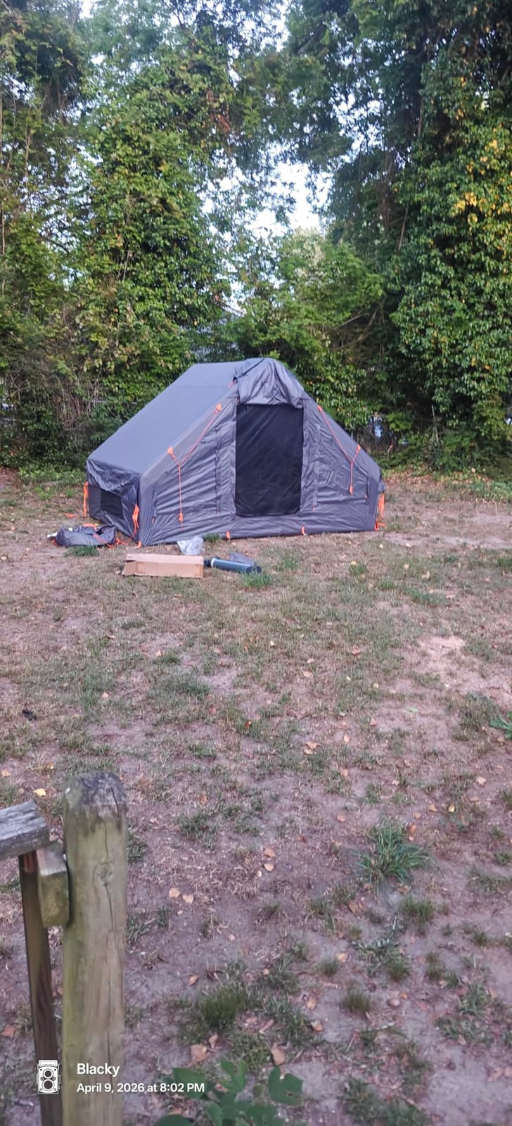 Inflatable Camping Tent for 4/6/8/10 Person, 4 Season Waterproof Blow Up Tent with Stove Jack & Skylight, Easy Setup Air Tent for Glamping & Family Camping customer photo 2