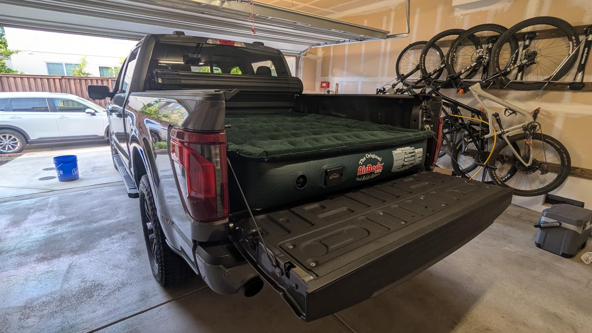 Pittman Truck Bed Mattress 6.5 Foot - Inflatable Truck Bed Air Mattress with Built in Pump - Full Size Standard Pickups - Blow Up Pickup Matress for Camping Fits F150, Silverado & Tundra - PV202G2 customer photo 2
