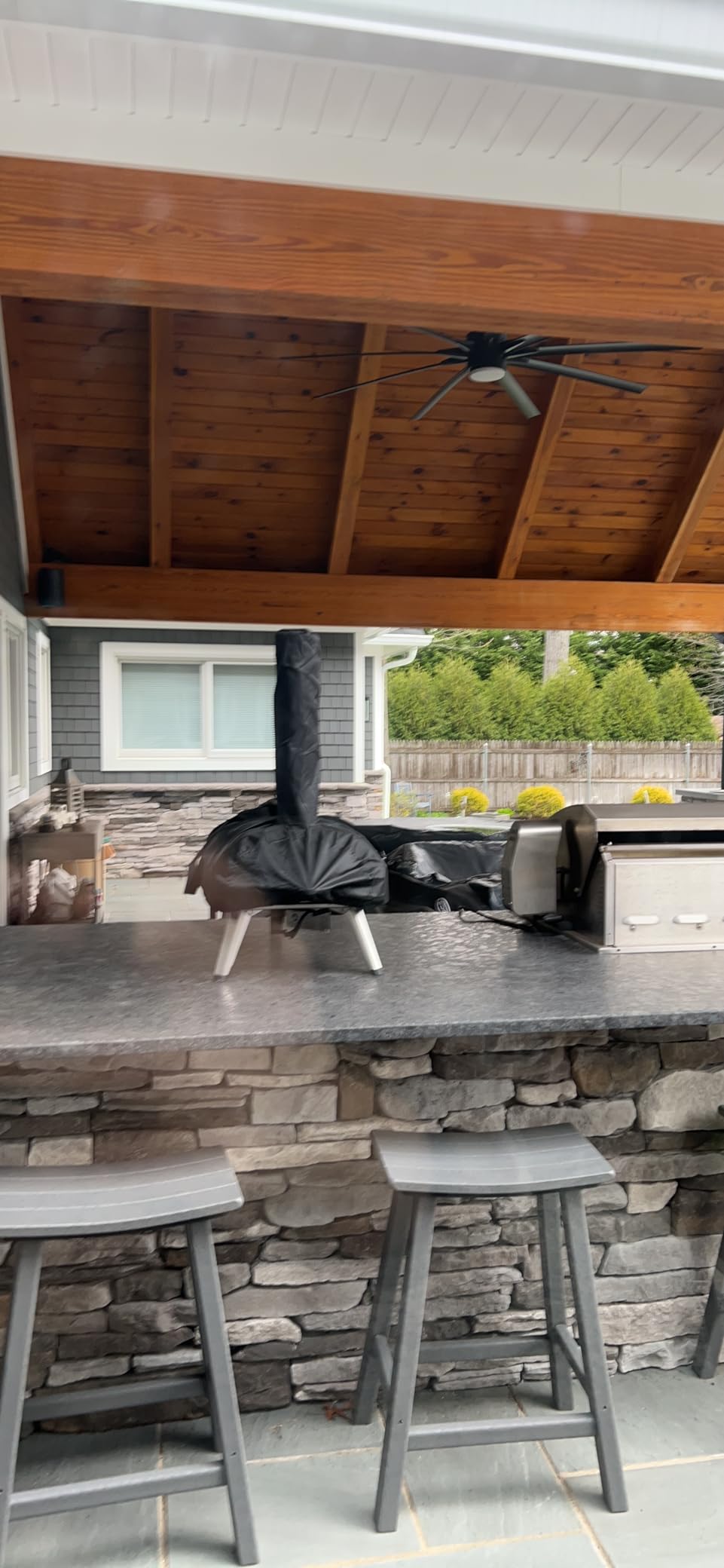 Pizza Oven Cover for Nexgrill Ora 16,Outdoor Pizza Oven Cover customer photo 2