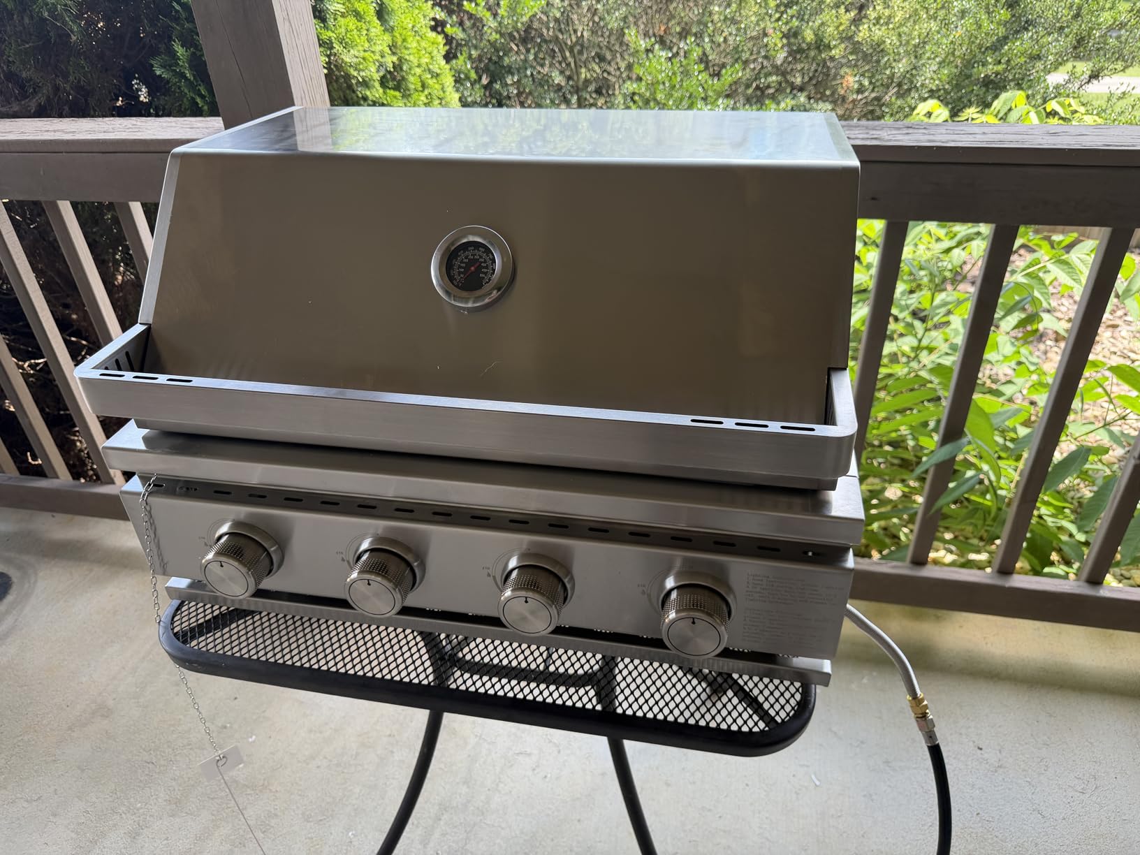 Built In 4-Burner Propane Gas Grill, 304 SS, 32000 BTU, 516sq.in., BBQ customer photo 1
