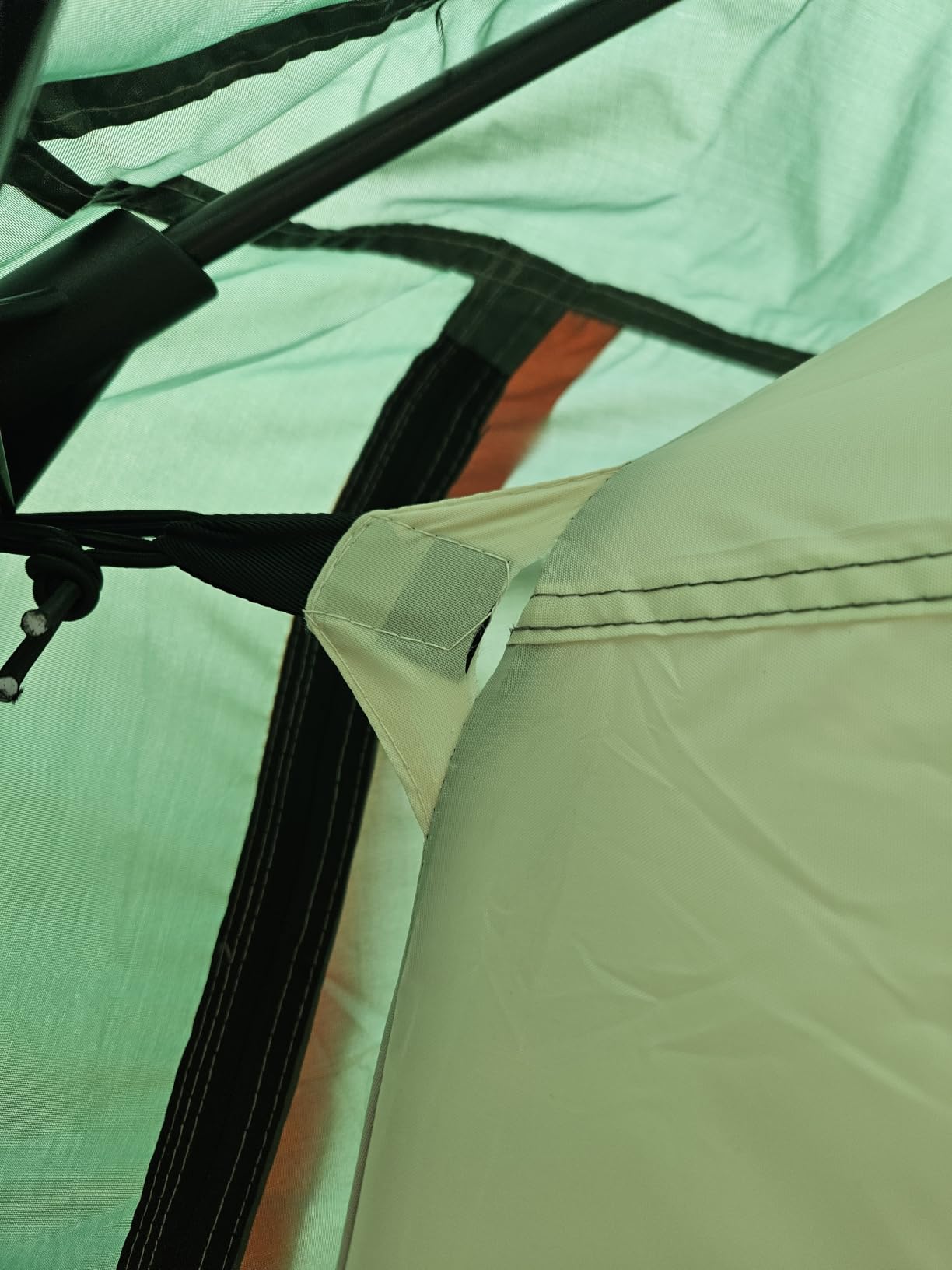 KTT Extra Large Tent 12-14 Person,Family Cabin Tents,2 Rooms,Straight Wall,2 Doors 4 Windows with Mesh,Waterproof,Straight Wall,Big Tent for Outdoor,Picnic,Camping,Gathering(Brown) customer photo 2