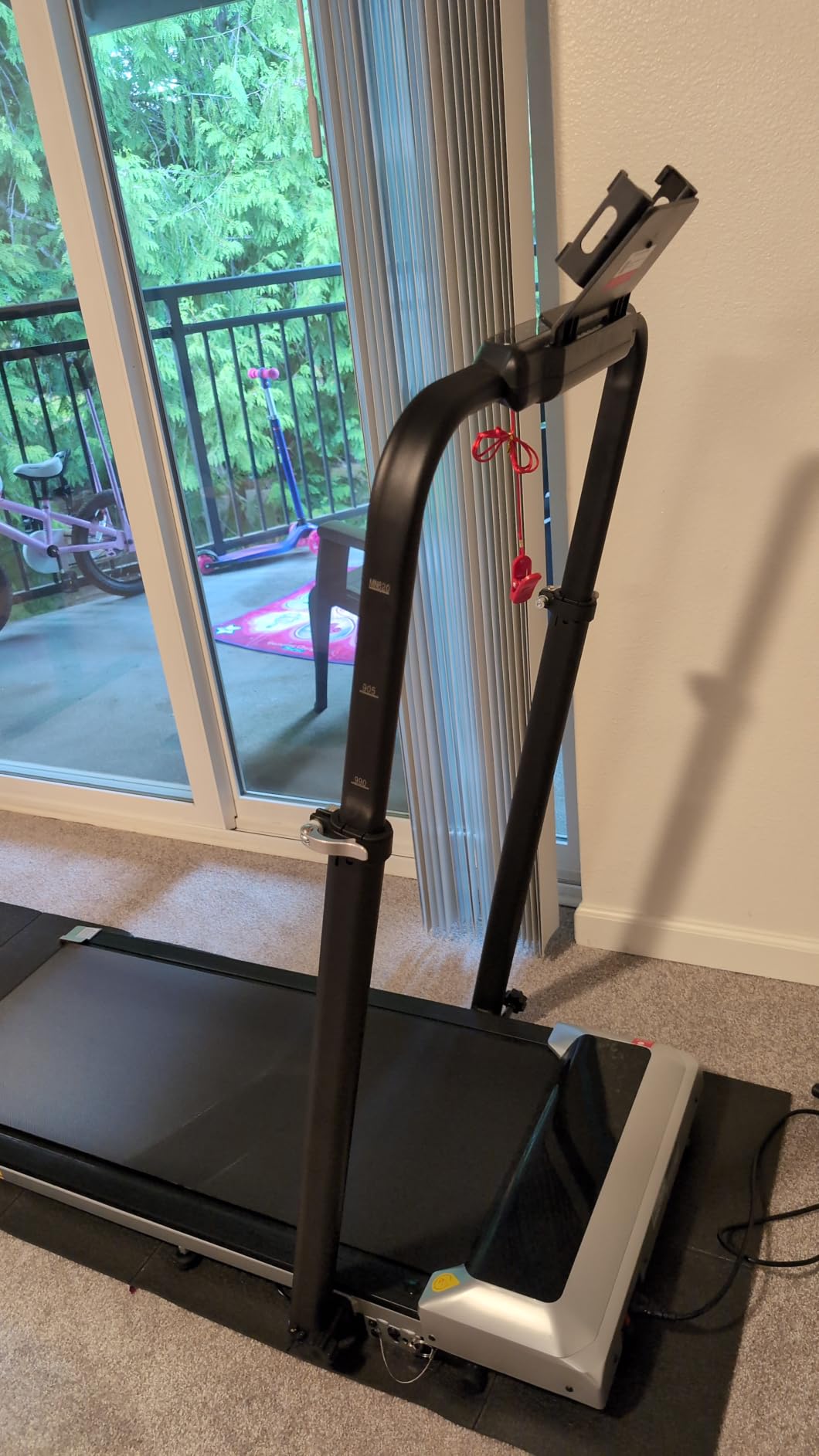 TOPUTURE Walking Pad Treadmill with 12% Incline, 6 in 1 Folding Treadmill with Adjustable Handle Bar for Home/Office, Under Desk Treadmills Portable Walking Pad with App, Remote Control & LED Display customer photo 2