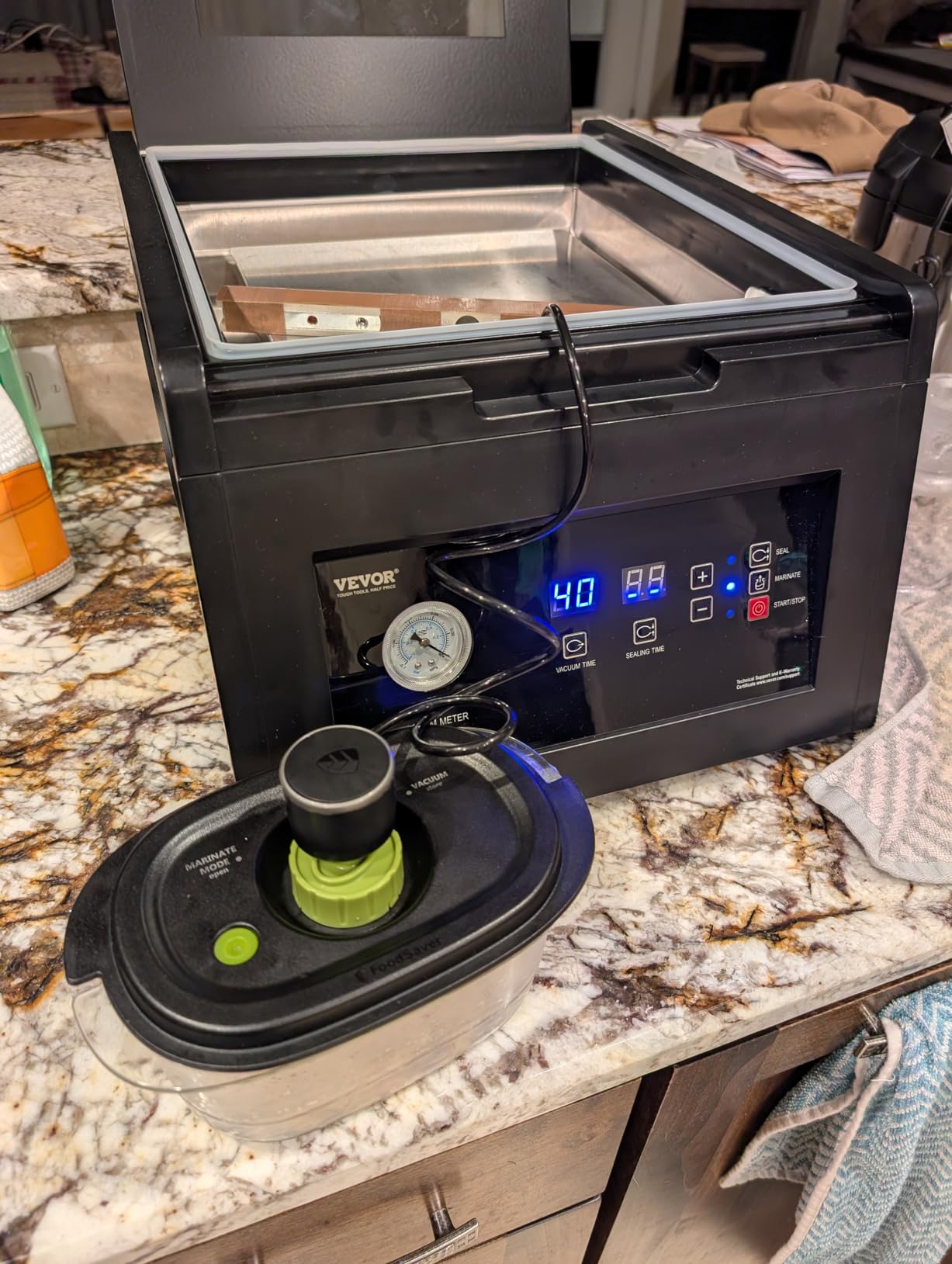 VEVOR Chamber Vacuum Sealer, 380W Pump Power, Sealing Bag Packing Machine customer photo 1