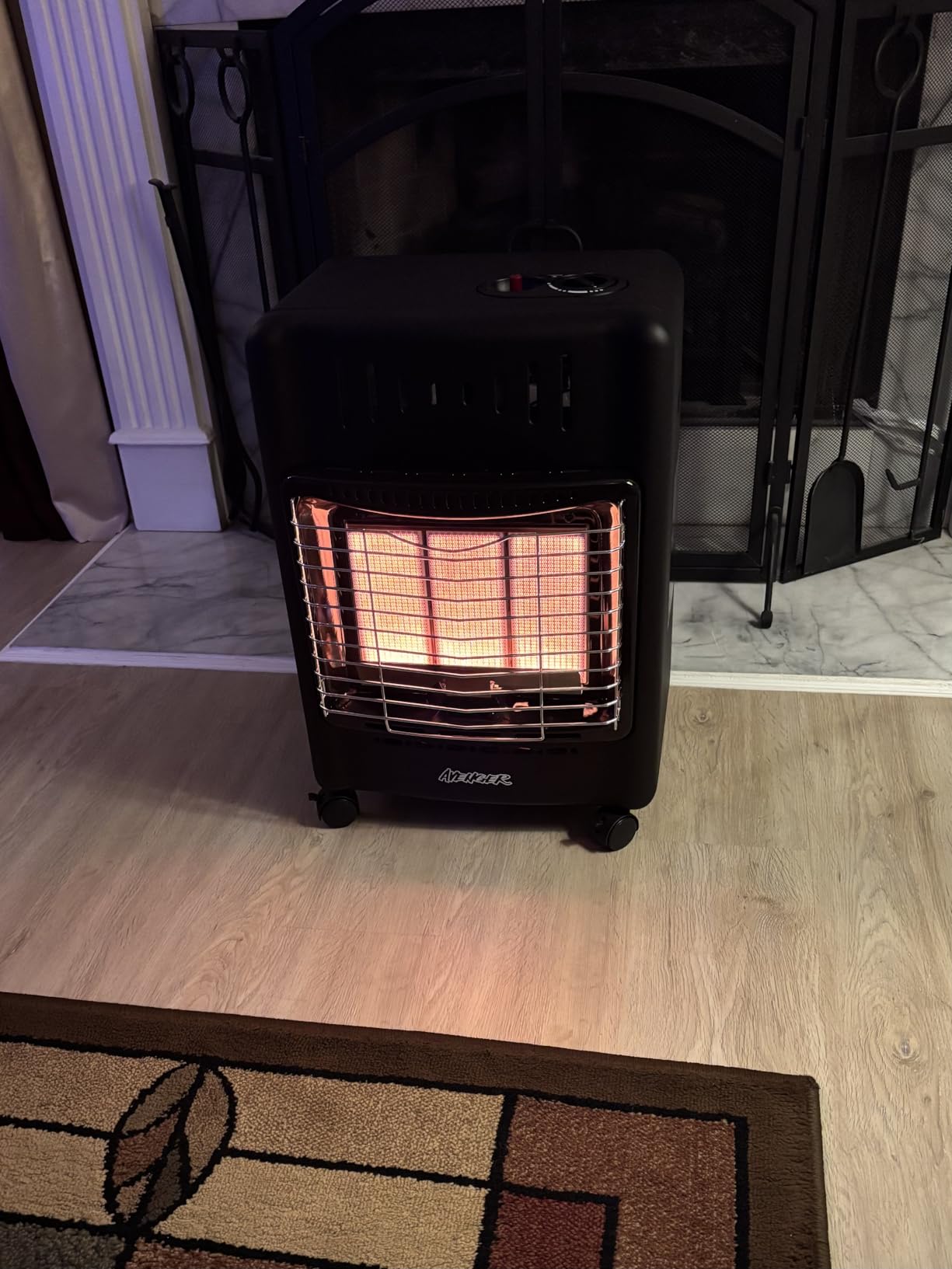 Avenger Portable Outdoor Propane Cabinet Heater – 18,000 BTU Radiant Gas Heater with Tip-Over & ODS Safety Shut-Off - Model # 22BF-A00 customer photo 2