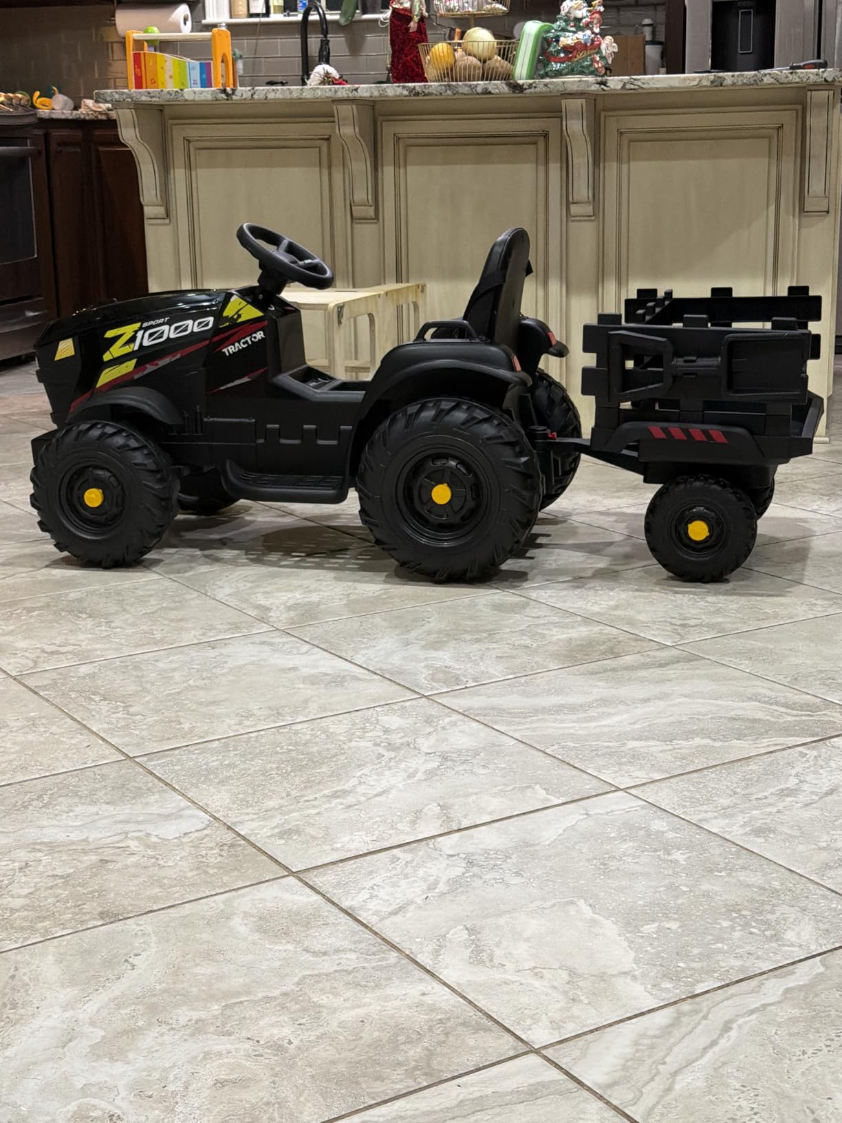 Licensed JCB 24V Ride on Toys, Electric Tractor for Big Kids 3-8 w/Trailer customer photo 1