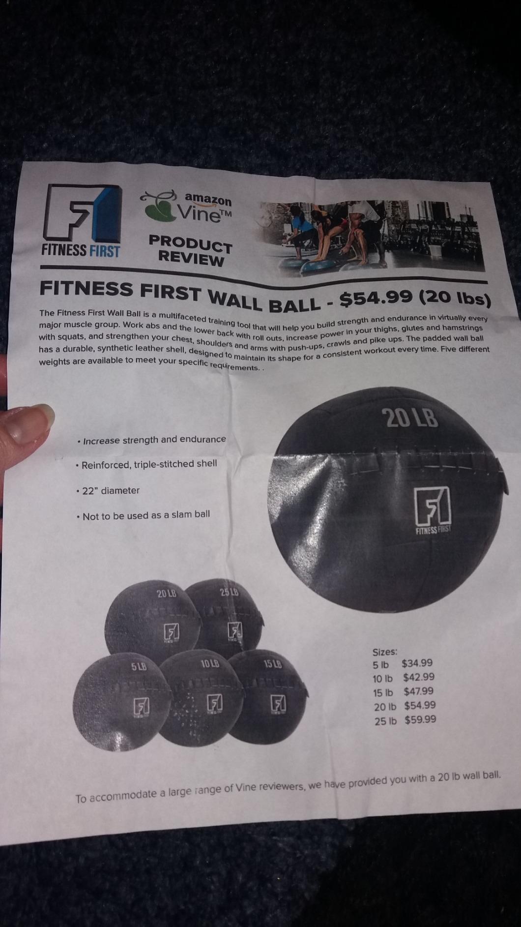 Fitness First Soft Wall Ball for CrossFit & Functional Training customer photo 2