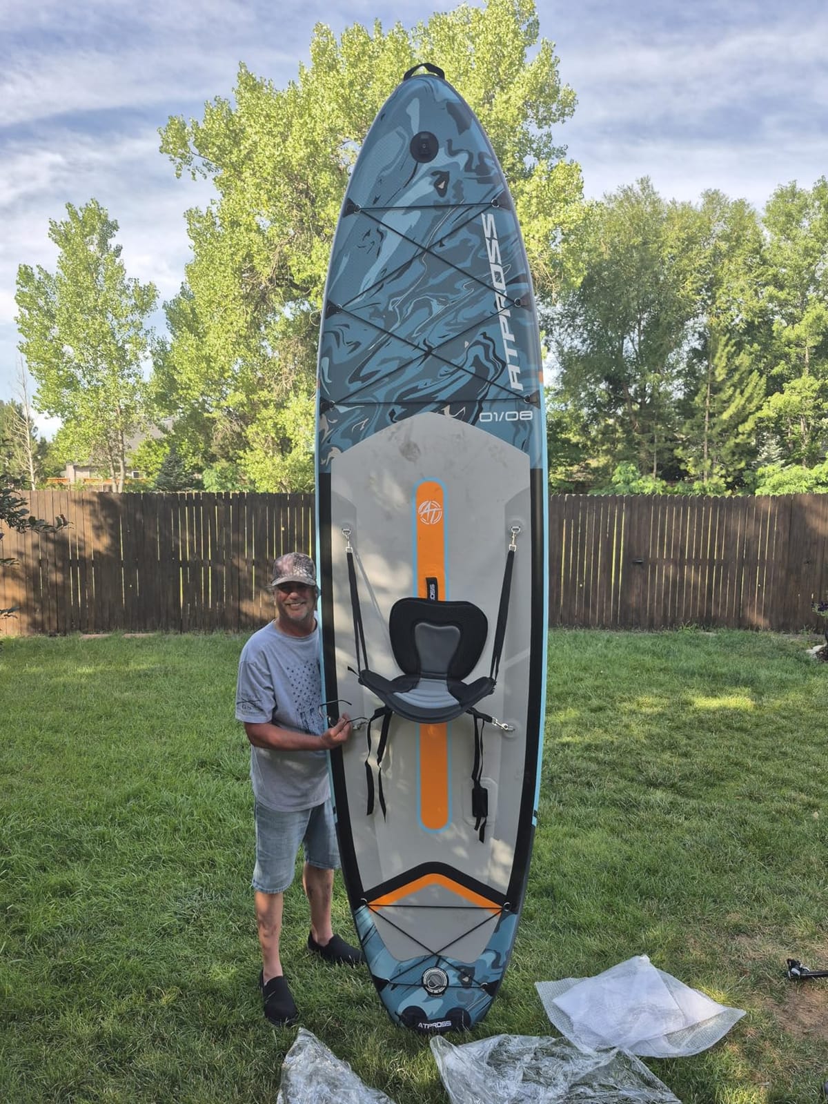 Inflatable Paddle Board, 450lbs Extra Wide Stand Up Paddleboard customer photo 2