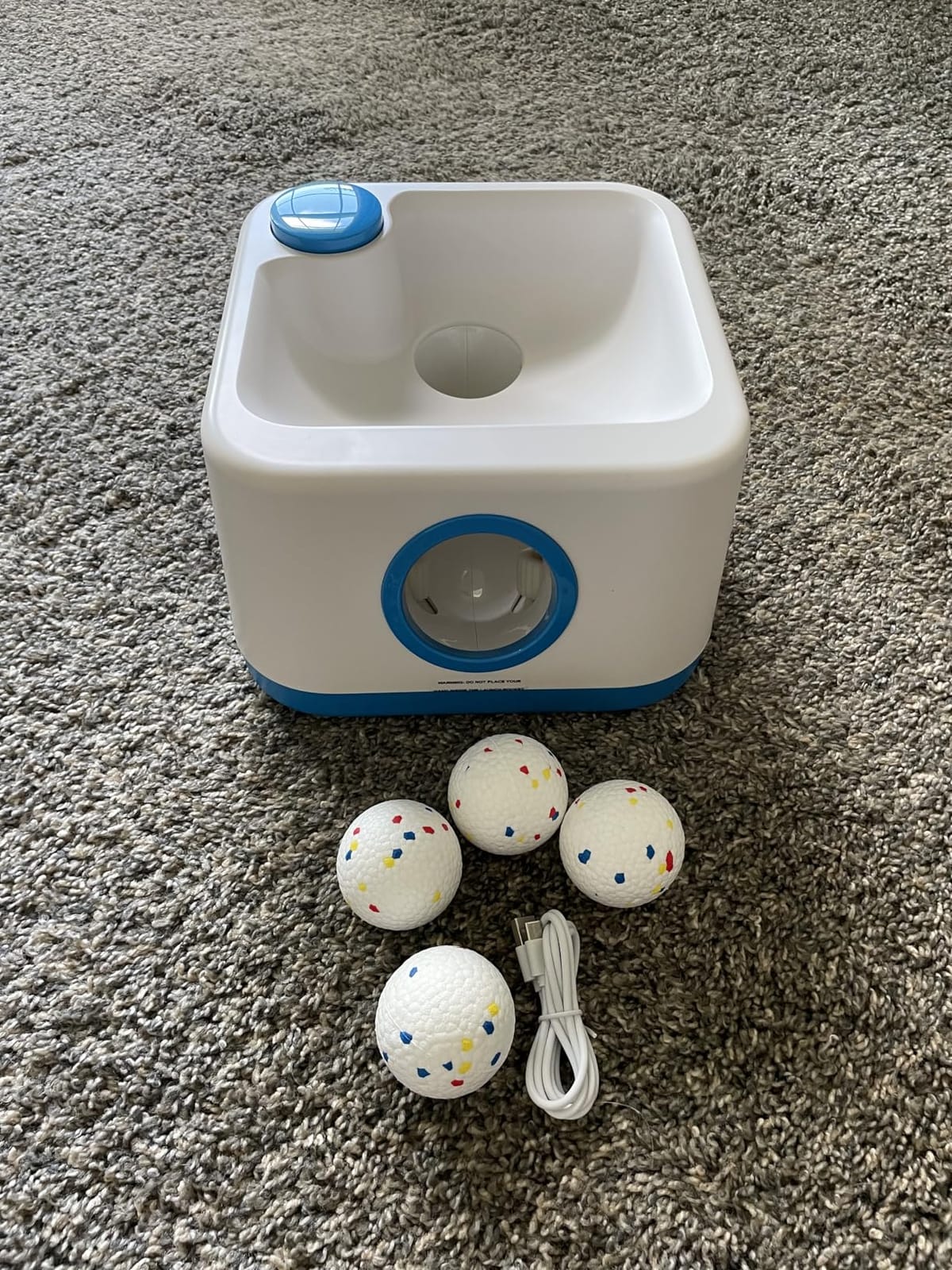 Automatic Dog Ball Launcher, Auto/Manual Paw-Activated Dog Ball Thrower customer photo 1