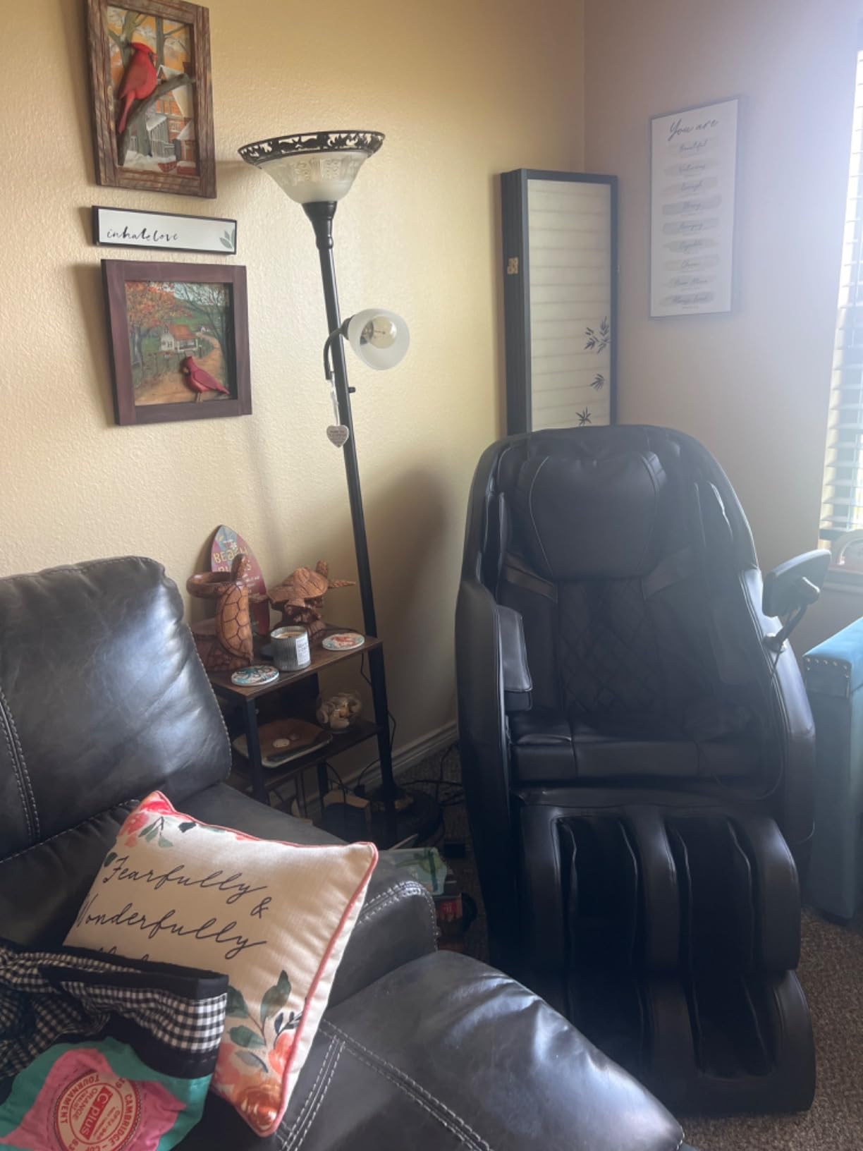 Mazzup Full Body Zero Gravity Shiatsu Massage Chair with Fully Assembled, LCD Screen, Shortcut Keys, USB Charging Port, Heat, for Loved Ones, Parents, Black customer photo 1