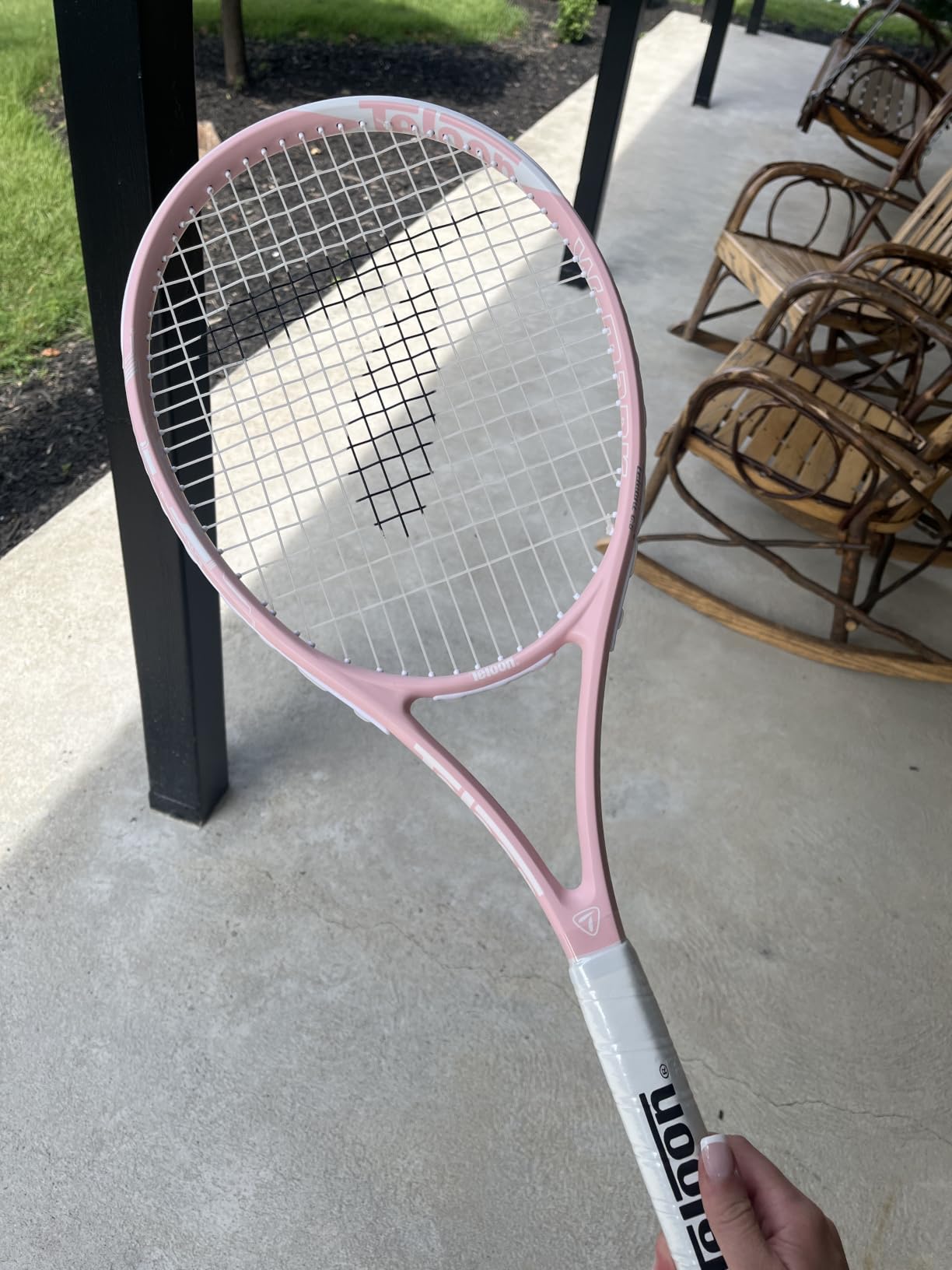 Teloon Recreational Adult Tennis Rackets-27 inch Tennis Racquet for Men and Women College Students Beginner Tennis Racket customer photo 2