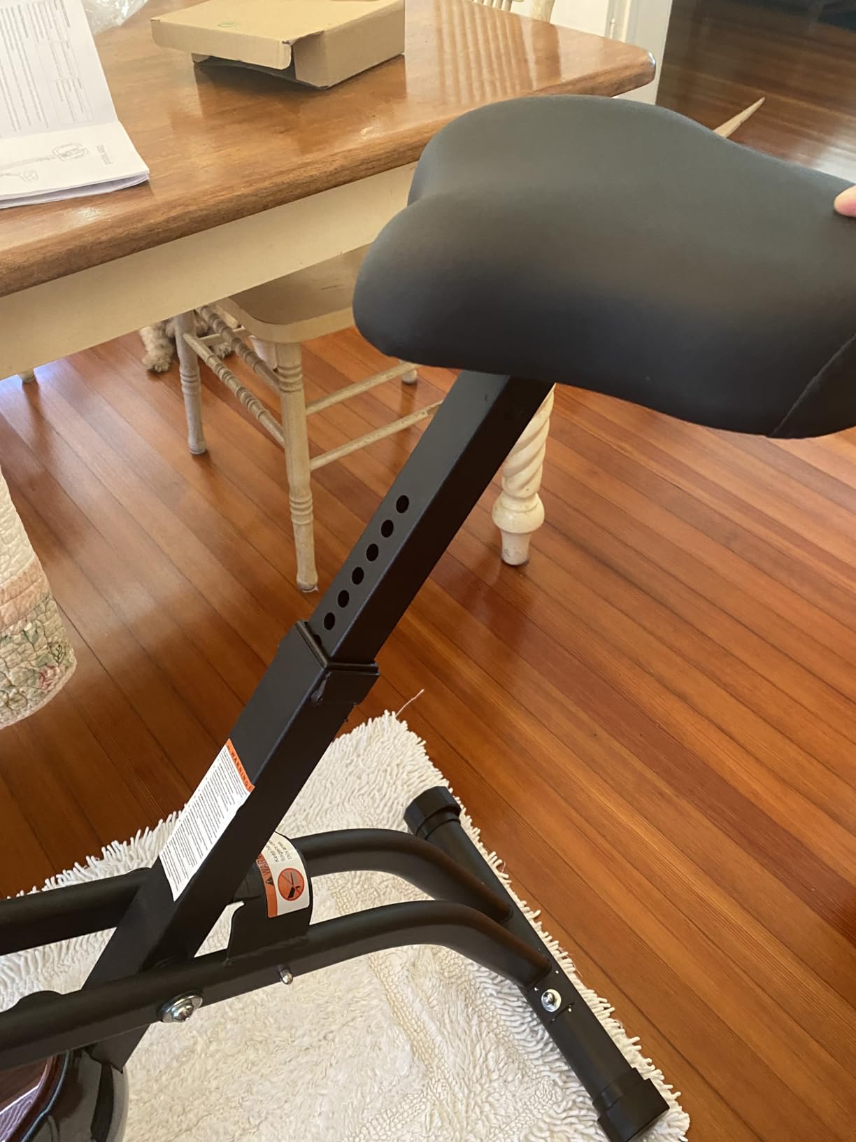 Exercise Bike, 3 IN 1 Stationary Bike, Folding Exercise Bike with 16-Level Resistance, Comfortable Seat Cushion, LCD Monitor, 265 lbs Weight Capacity for Home Gym Workout customer photo 2