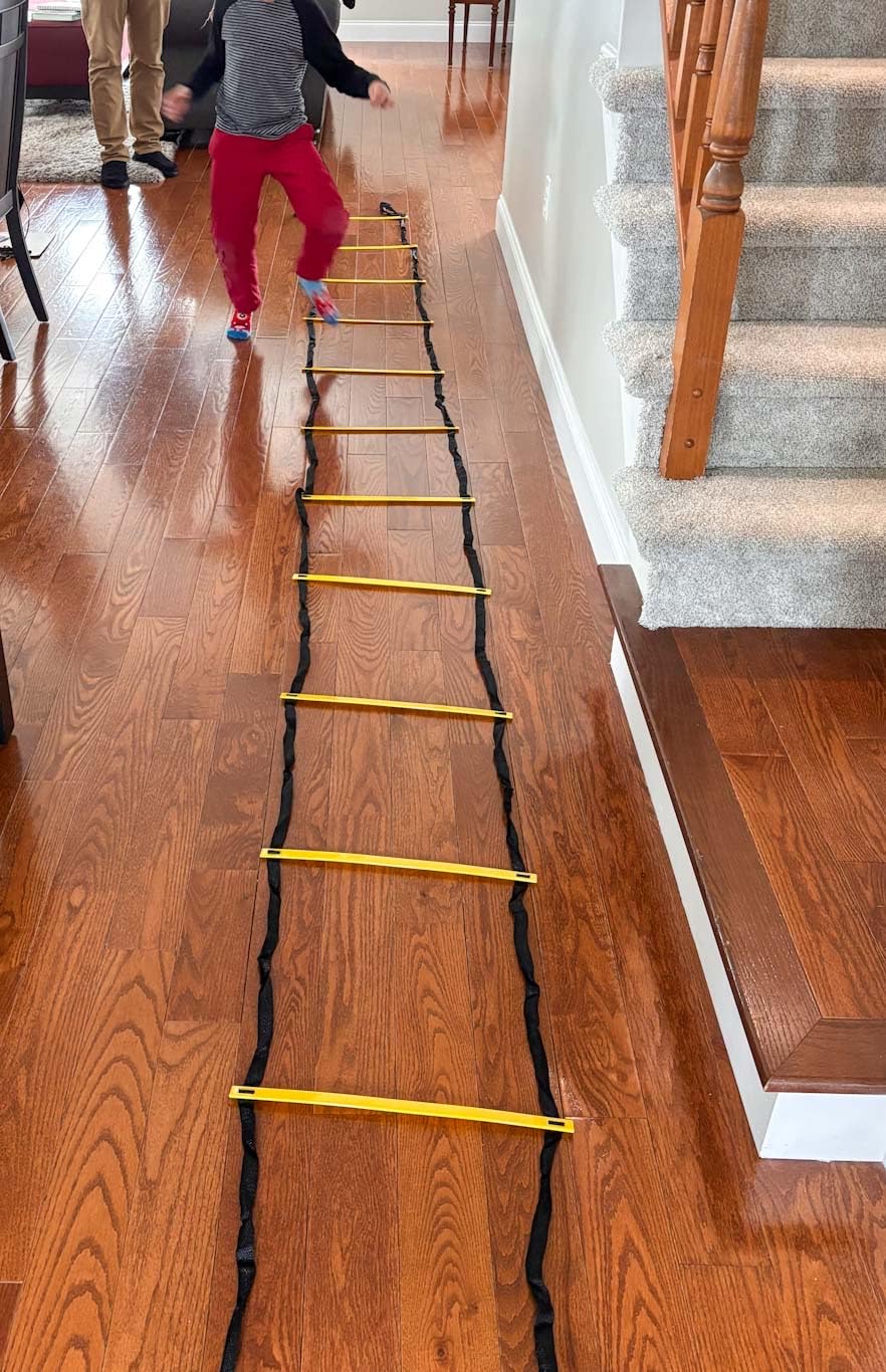 20ft Adjustable Agility Speed Ladder Training Ladder with Carry Bag - Soccer, Speed, Football Fitness Feet Training - Agility Training Equipment for Footwork Drills customer photo 1