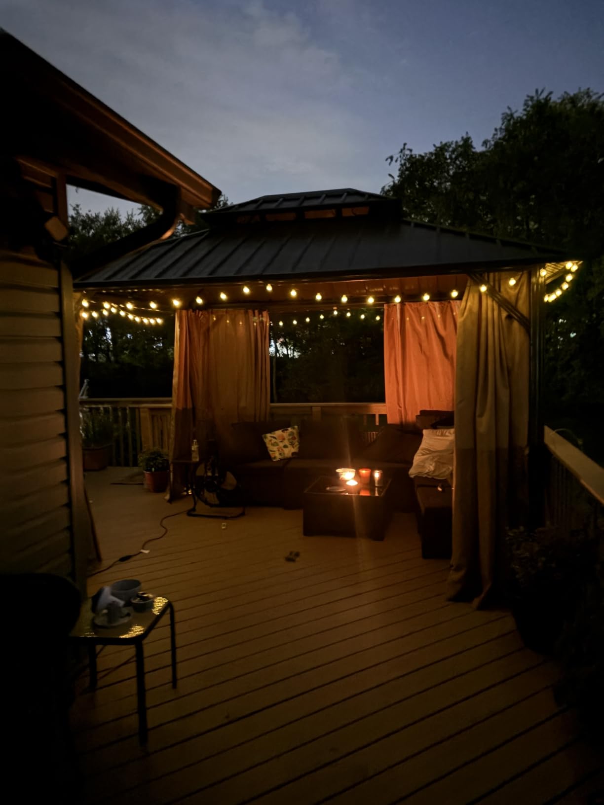 Toodour Solar String Lights Outdoor, 56ft 100 LED Globe String Light customer photo 1