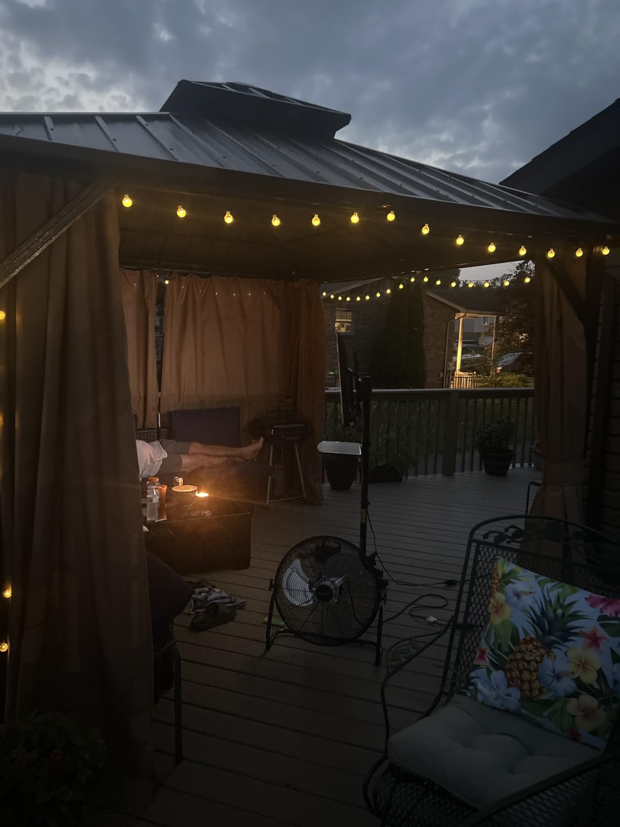 Toodour Solar String Lights Outdoor, 56ft 100 LED Globe String Light customer photo 2