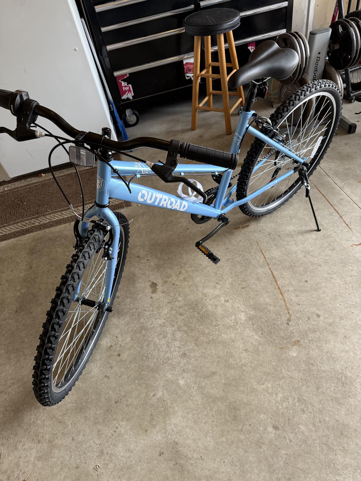 Max4out 26 inch 7-Speed Bike,Men's/Women's Cruiser Bike Commuter Bicycle Mountain Bike Hybrid Bicycle,V Brake,Metal Frame, Adult Bike (Black, White, Blue, Green, Purple, Pink) customer photo 1