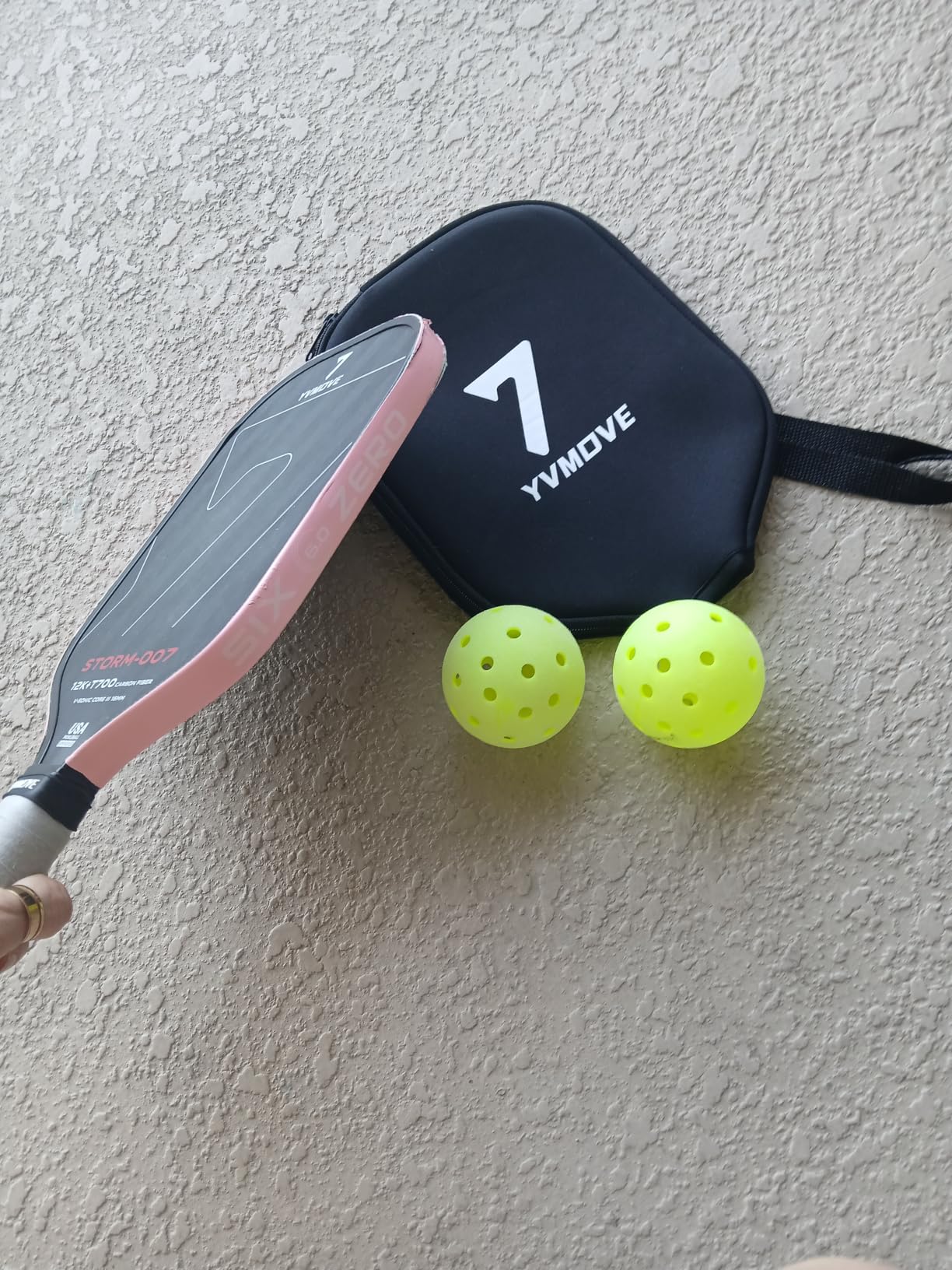 YVmove 16mm Kevlar T700 Carbon Fiber Pickleball Paddle, USAPA Approved customer photo 1
