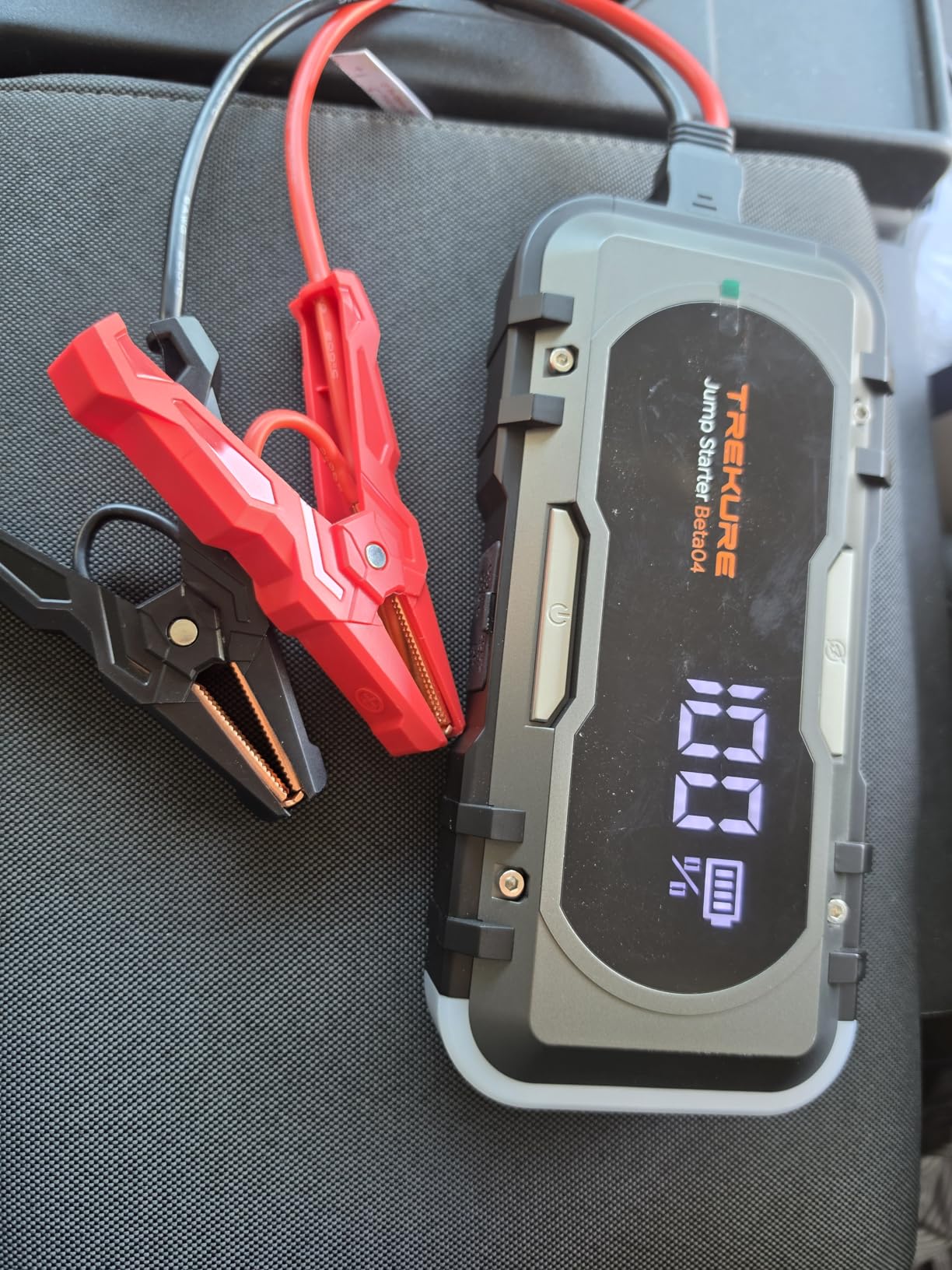 8000A Car Battery Jump Starter, Battery Jumper Starter Portable (All Gas/12L Diesel), 27000mAh 65W Charging Jump Box, Portable Car Jump Starter with 160W DC, 600LM Light, Extended Jumper Cables customer photo 1
