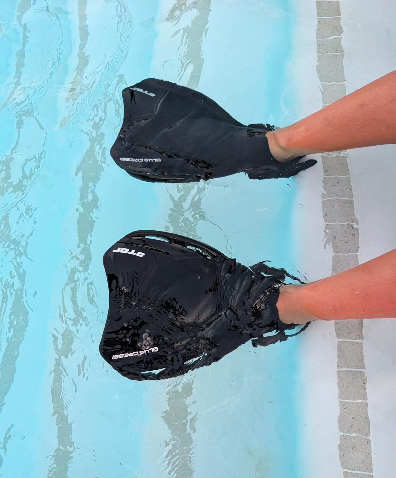 Cressi Star Swim Fins, Open-Heel, Adjustable Foot Pocket, Designed in Italy customer photo 1