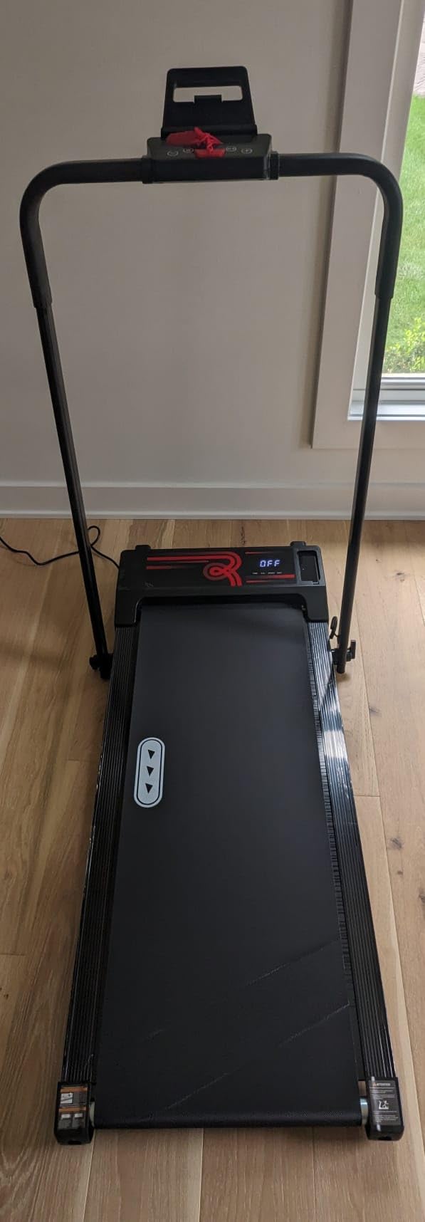 Redliro Backwards Treadmill for Seniors with Long Handrails - 0.3 MPH Start customer photo 1