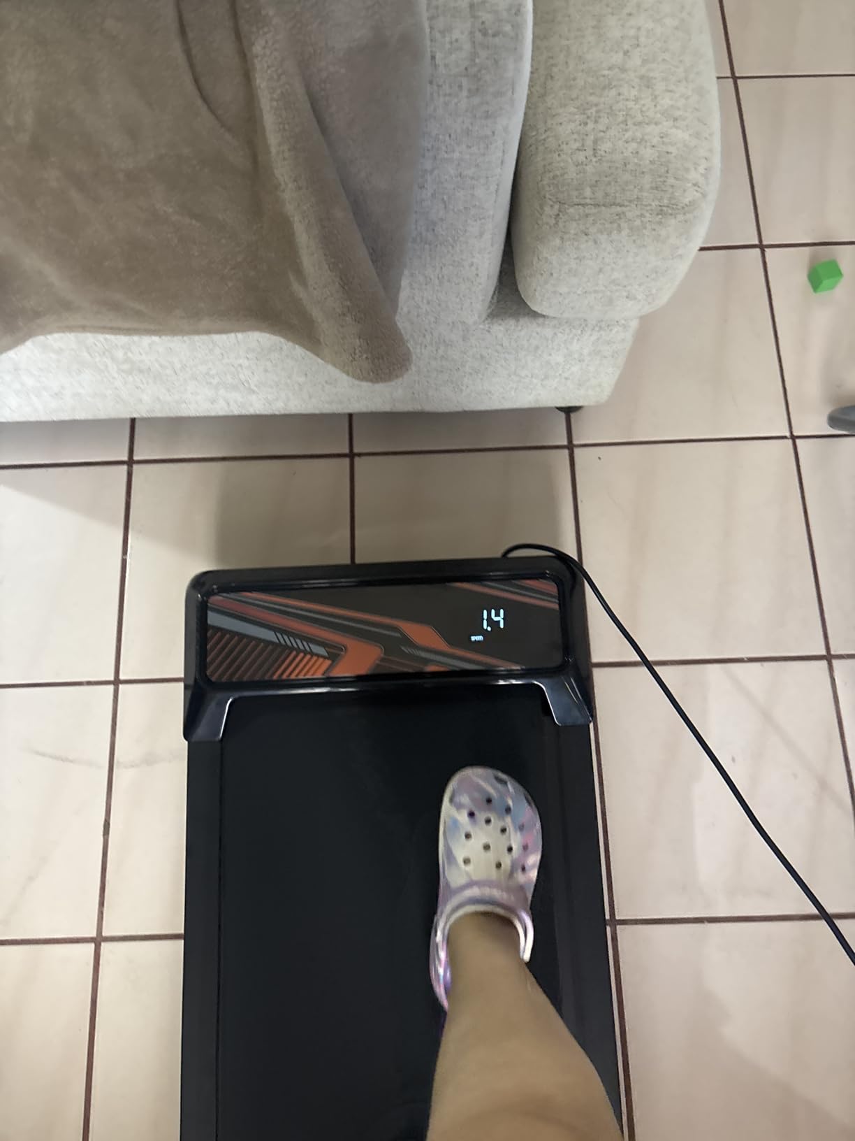 Under Desk Treadmill, Walking Mat with Incline pad customer photo 1